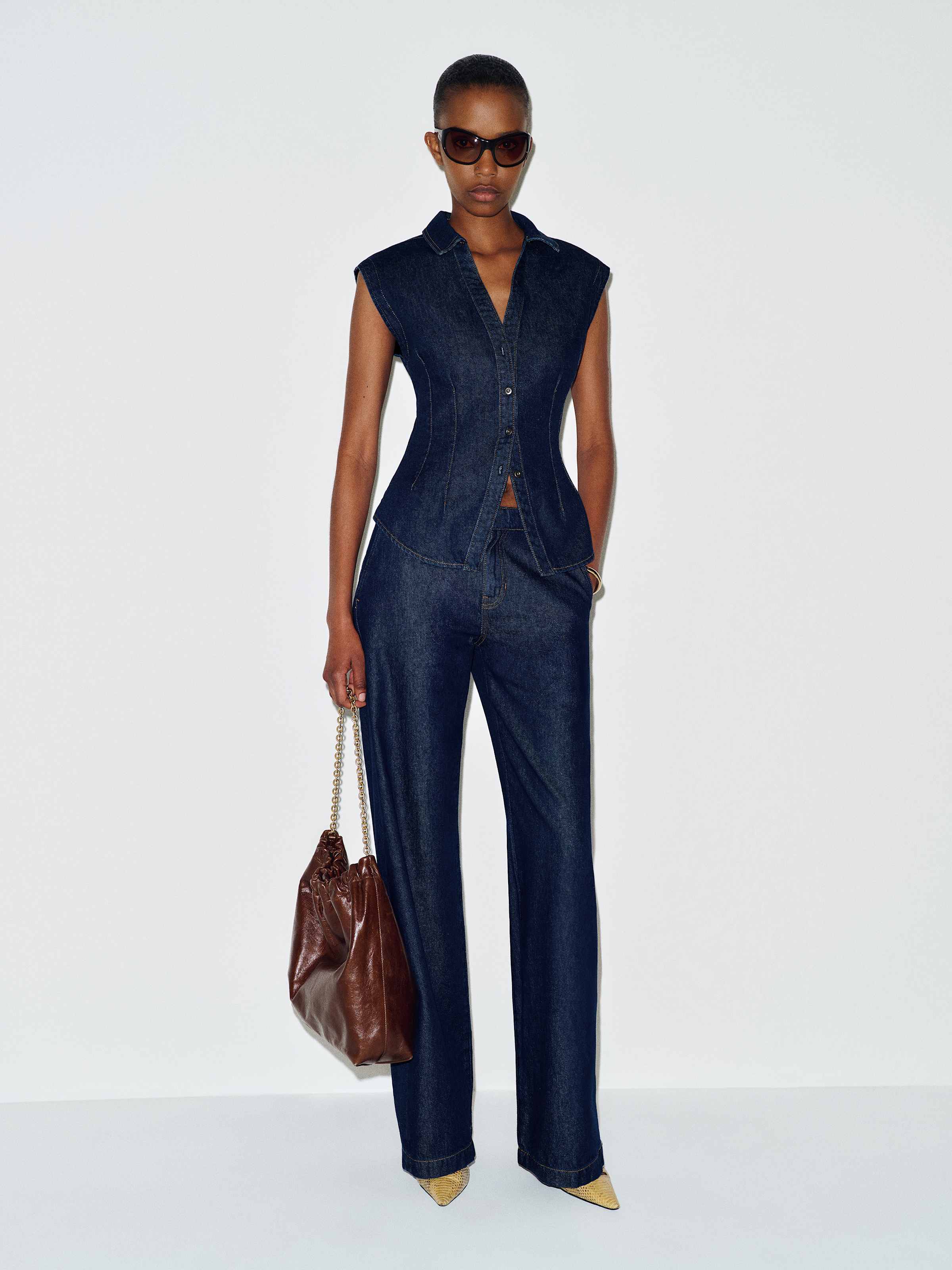 Veronica Denim Top - thumbnail 2