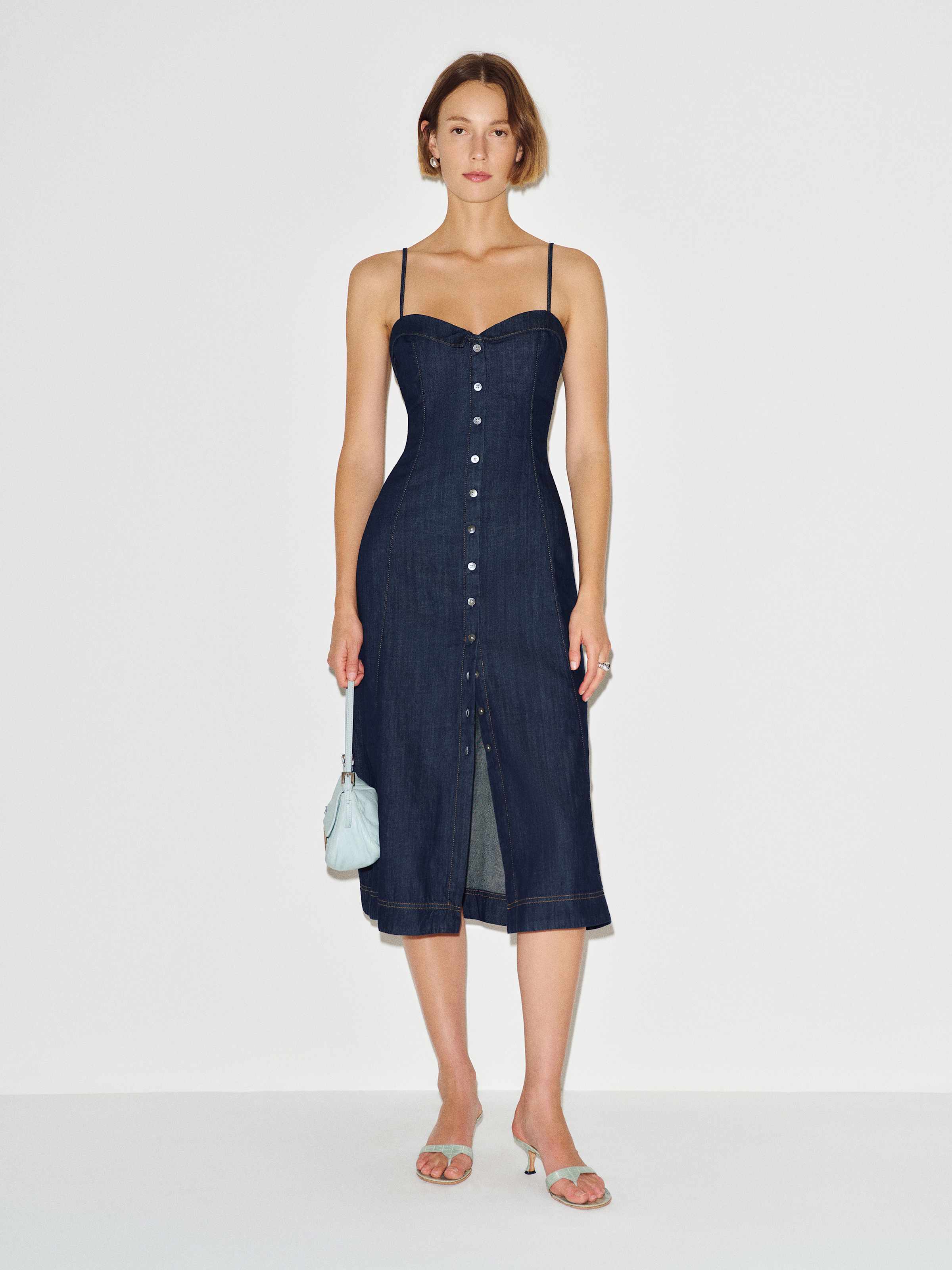 Ashtin Denim Midi Dress - thumbnail 2