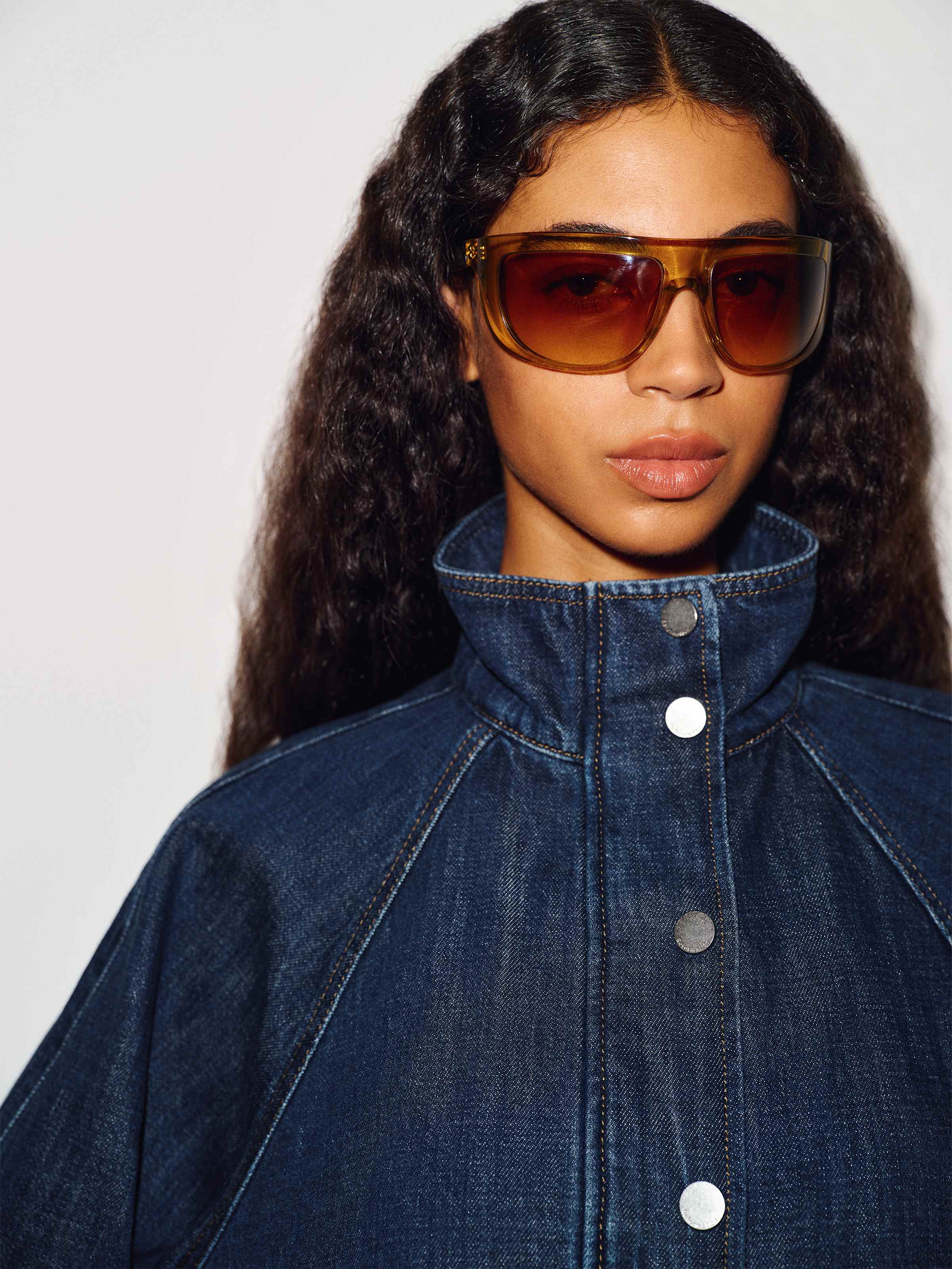 Corey Denim Bomber Jacket - thumbnail 6