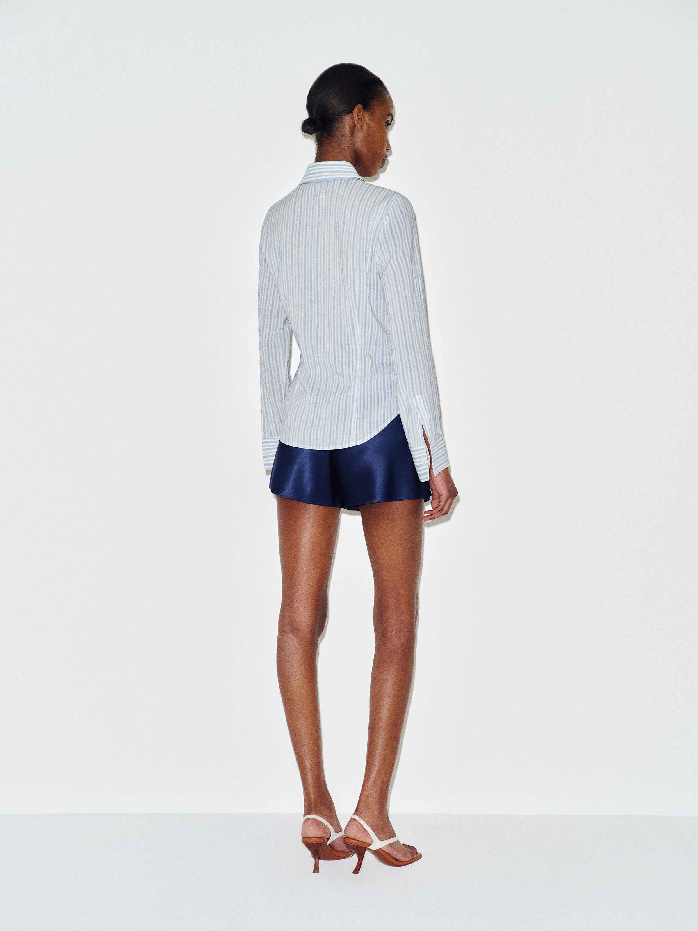 Raya Fitted Voile Shirt - thumbnail 8