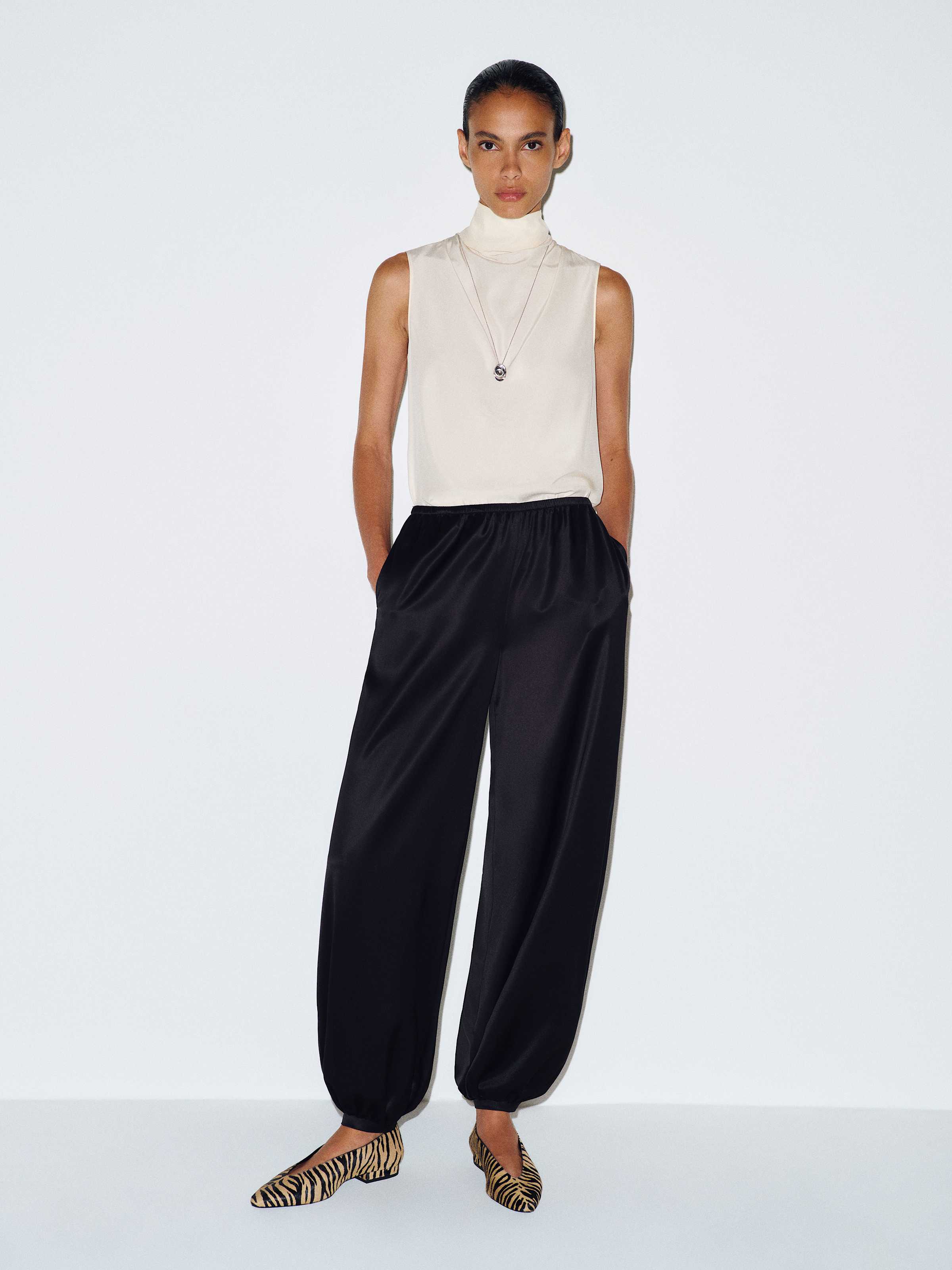 Aven Satin Pant - thumbnail 2