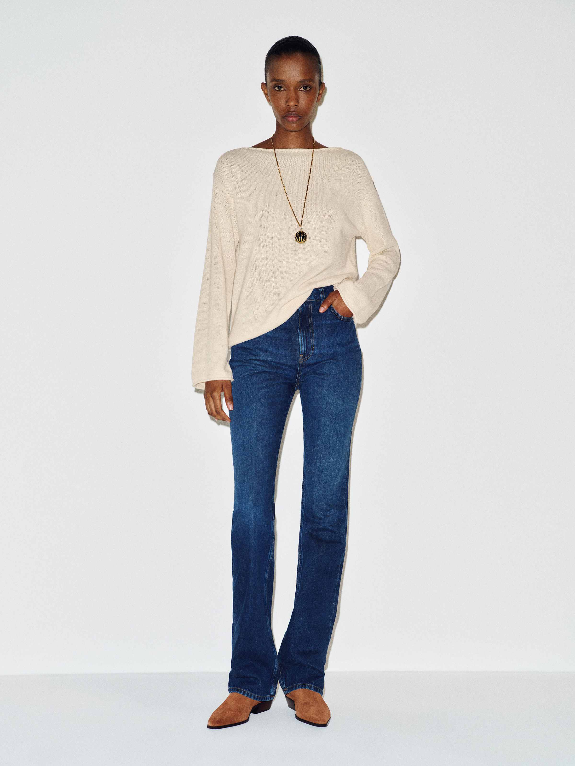 Marine Linen Cotton Sweater - thumbnail 4