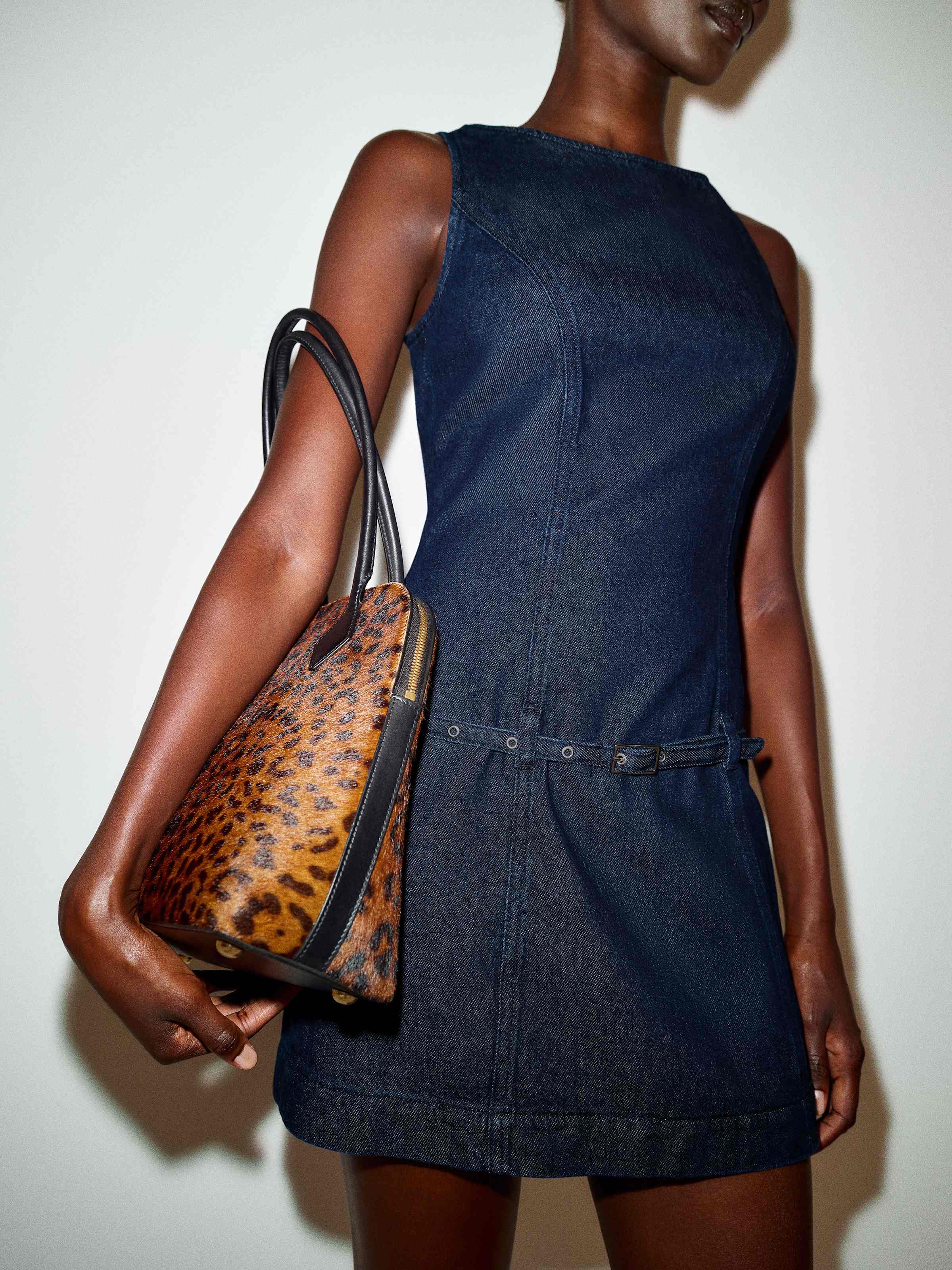 Alexis Denim Mini Dress - thumbnail 4