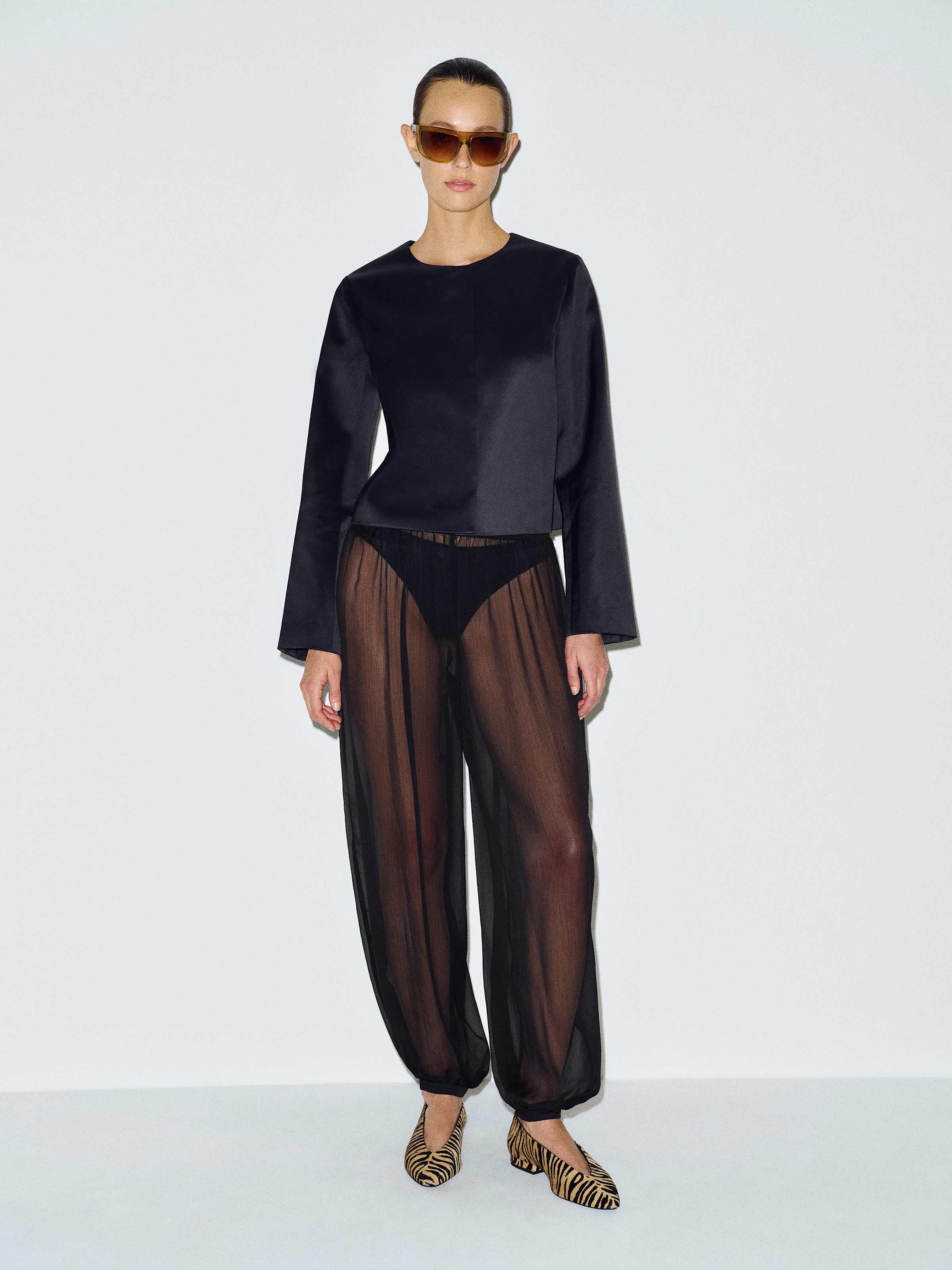 Stella Cropped Satin Jacket - thumbnail 10