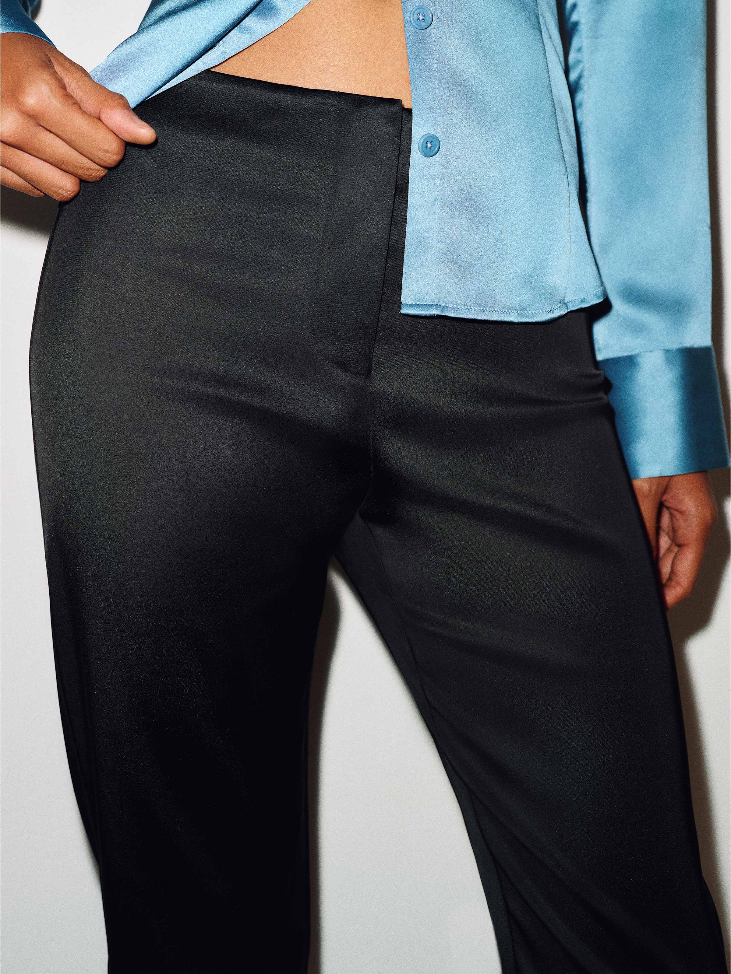 Hadley Mid Rise Satin Pant - thumbnail 6