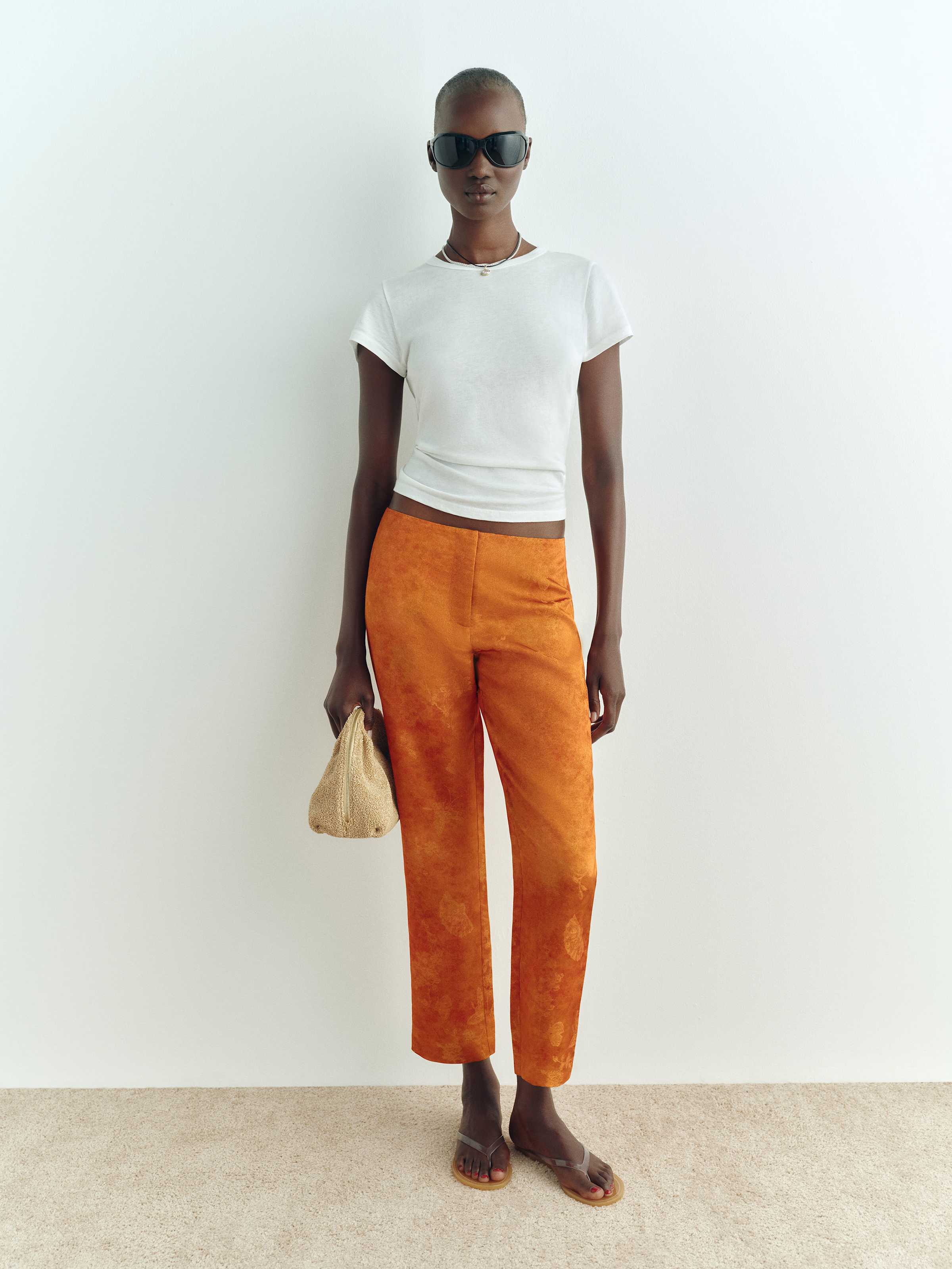 Hadley Mid Rise Satin Pant - thumbnail 10