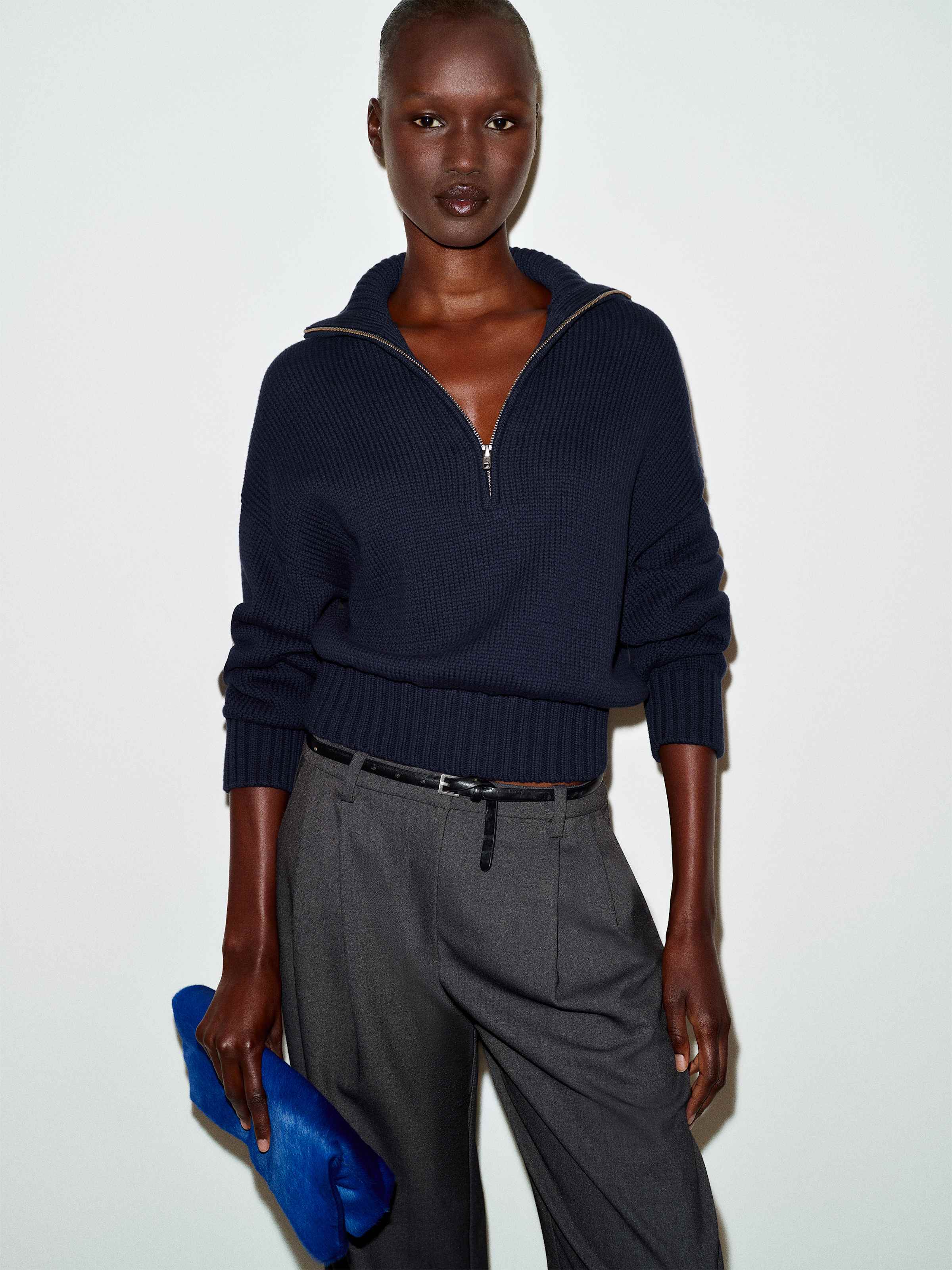 Barney Cotton Quarter-Zip Sweater - thumbnail 2