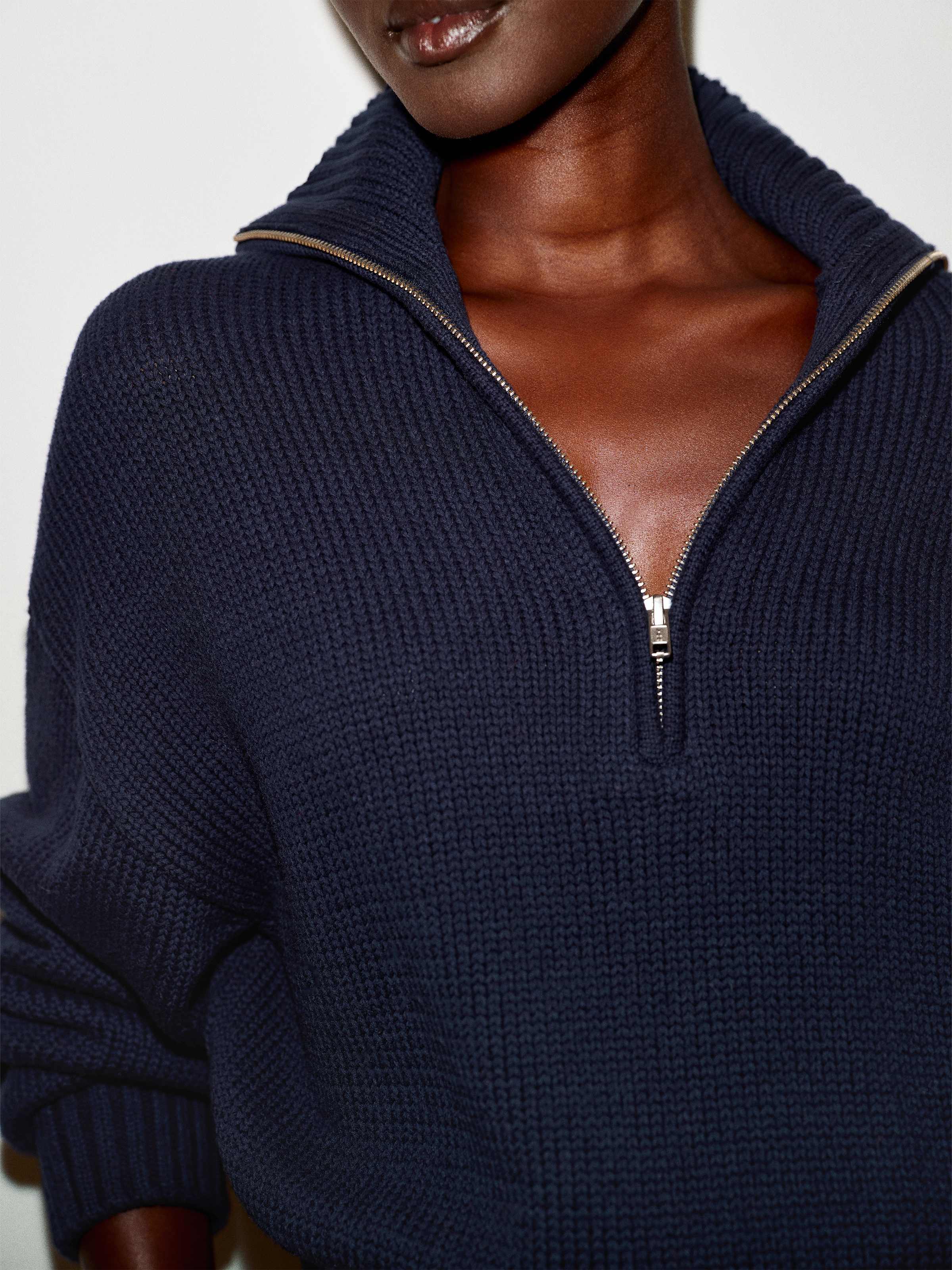 Barney Cotton Quarter-Zip Sweater - thumbnail 4