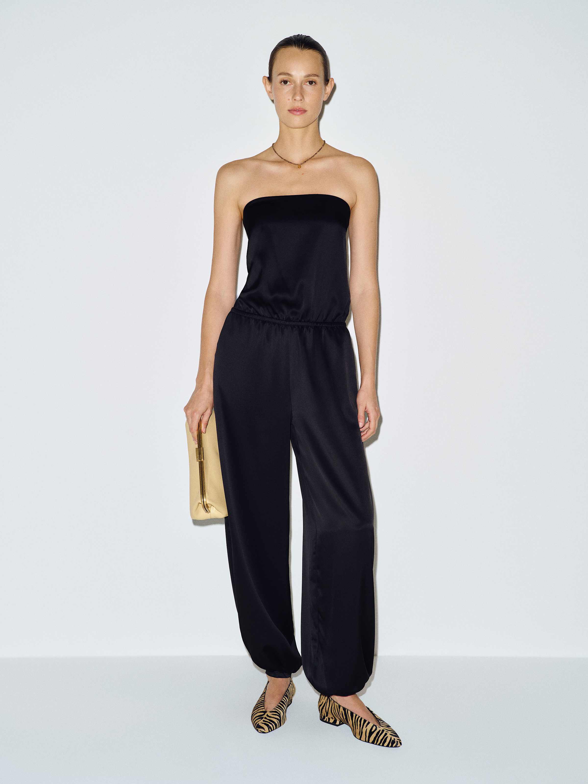 Trista Satin Jumpsuit - thumbnail 2