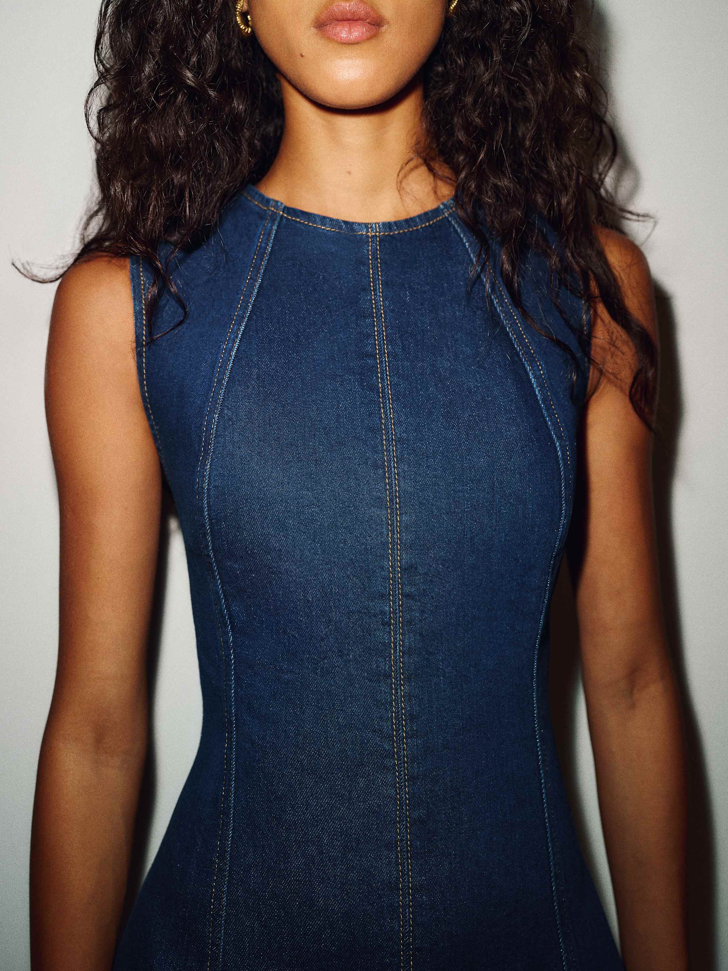 Cecilia Denim Midi Dress - thumbnail 6
