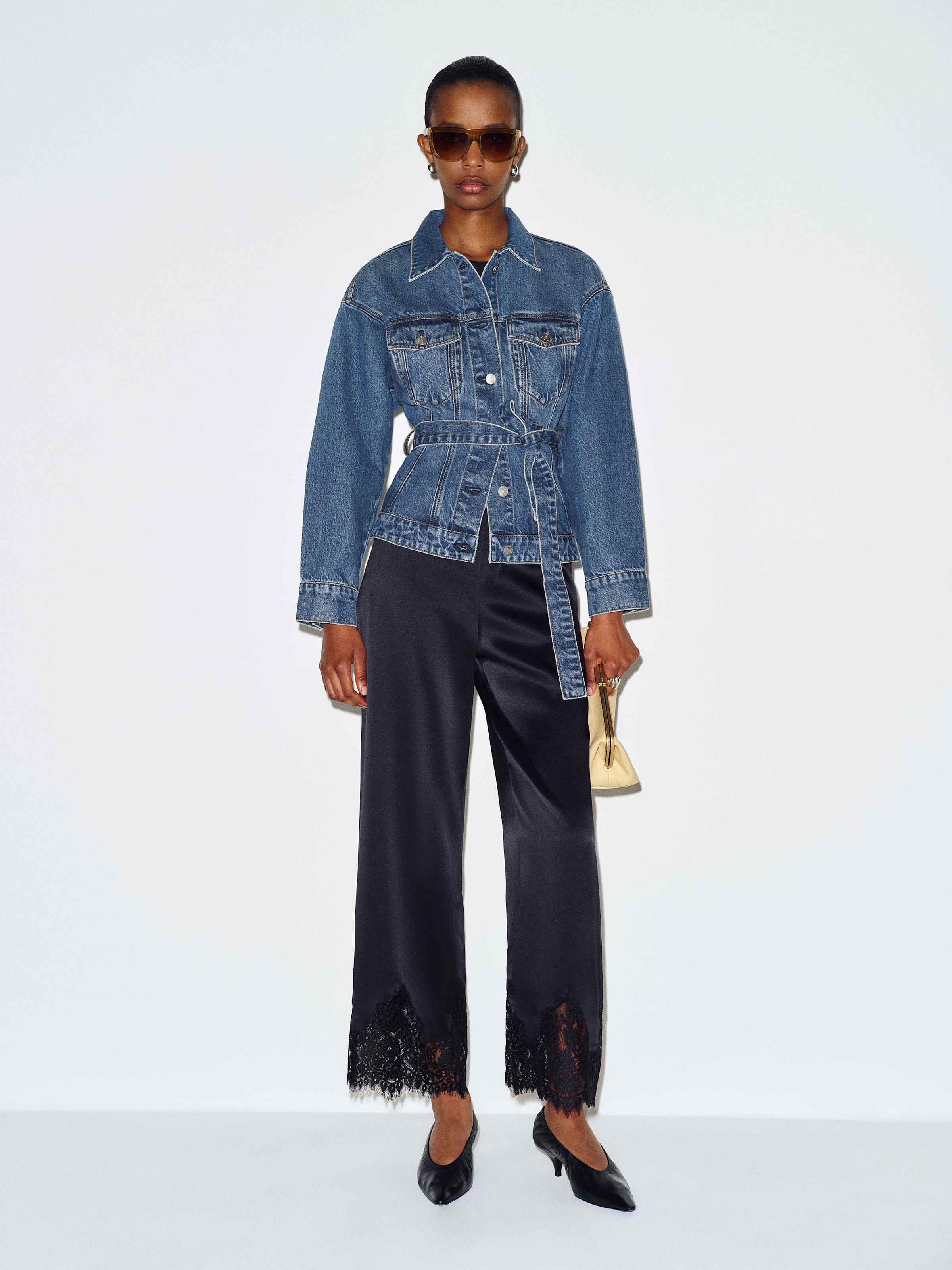 Taylor Belted Denim Jacket - thumbnail 2