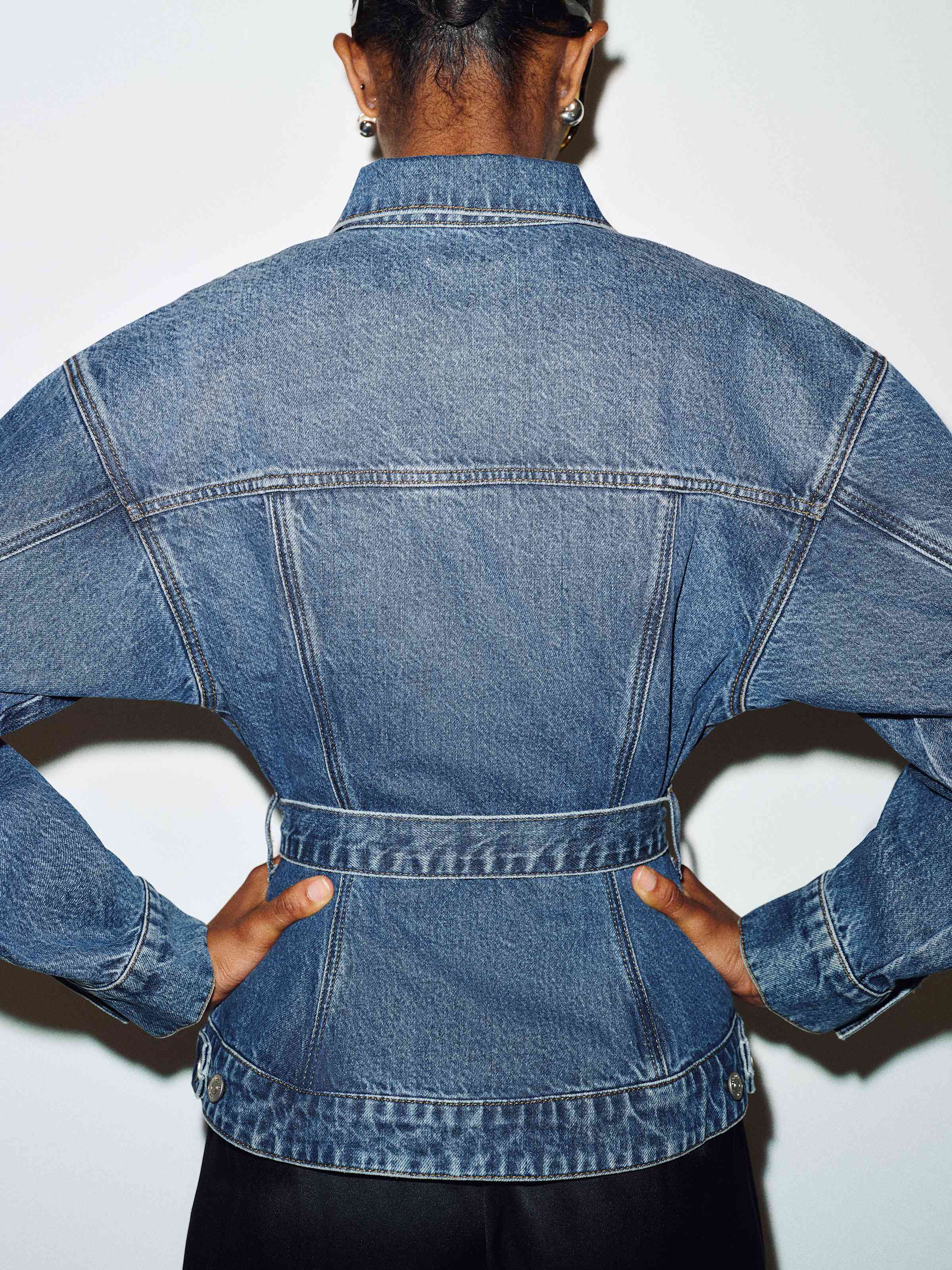 Taylor Belted Denim Jacket - thumbnail 6