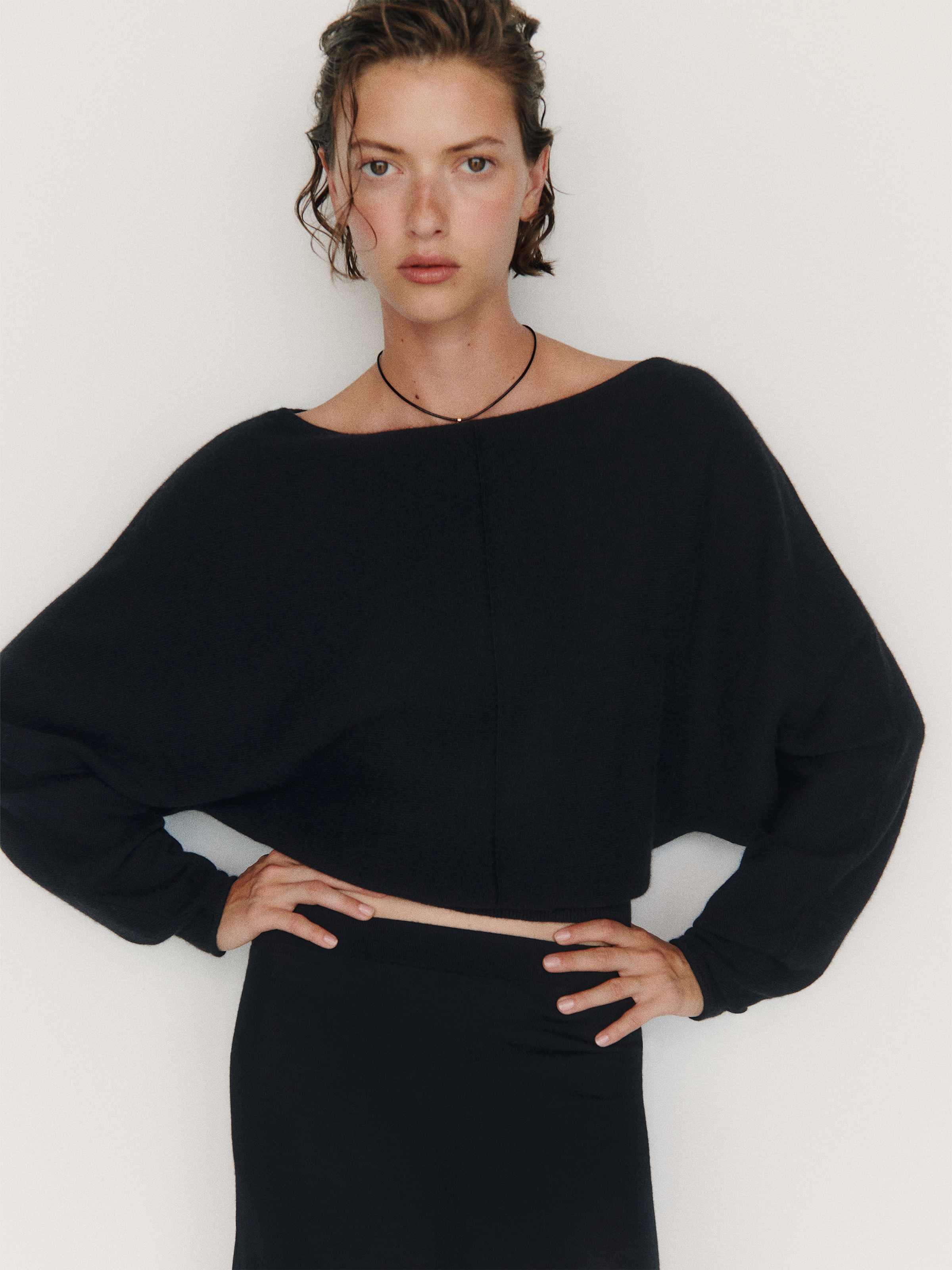Brianna Cashmere Boatneck Top - thumbnail 4