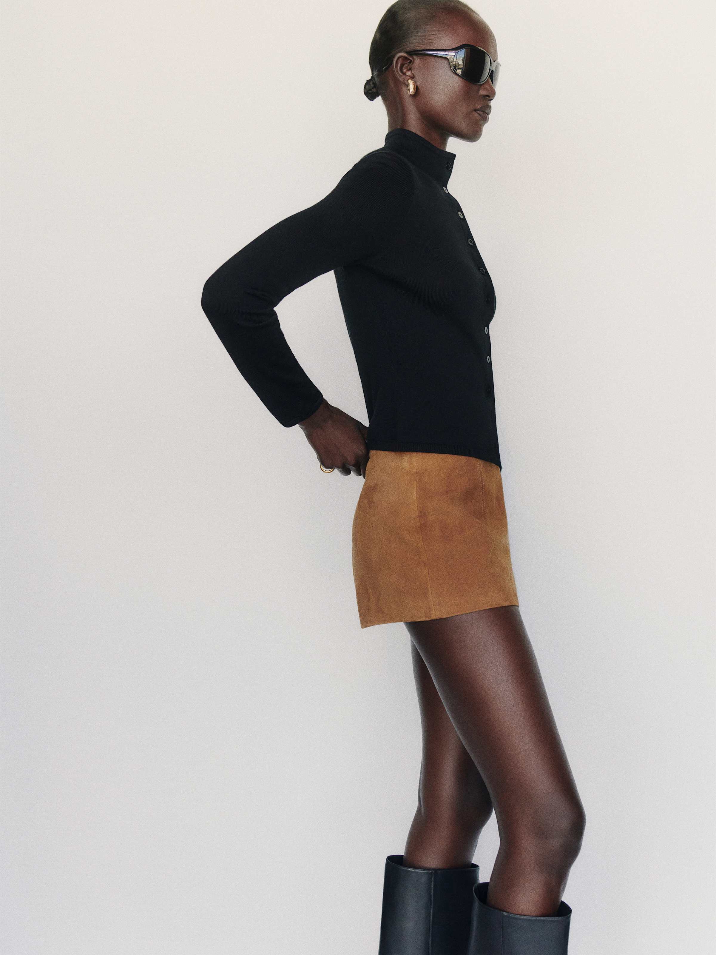 Marissa Regenerative Mock Neck Merino Cardigan - thumbnail 10