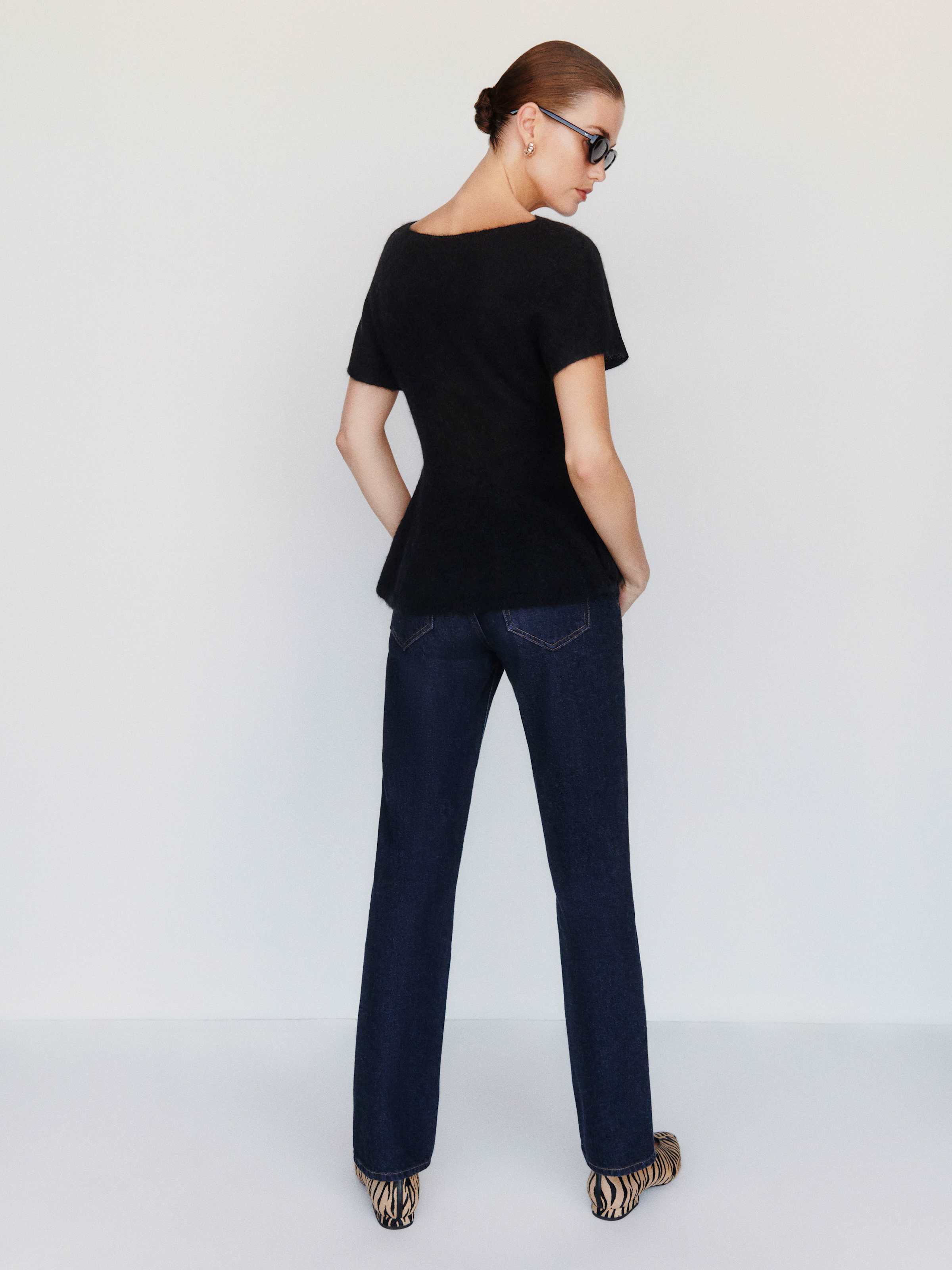 Anna Alpaca Peplum Sweater Top - thumbnail 6