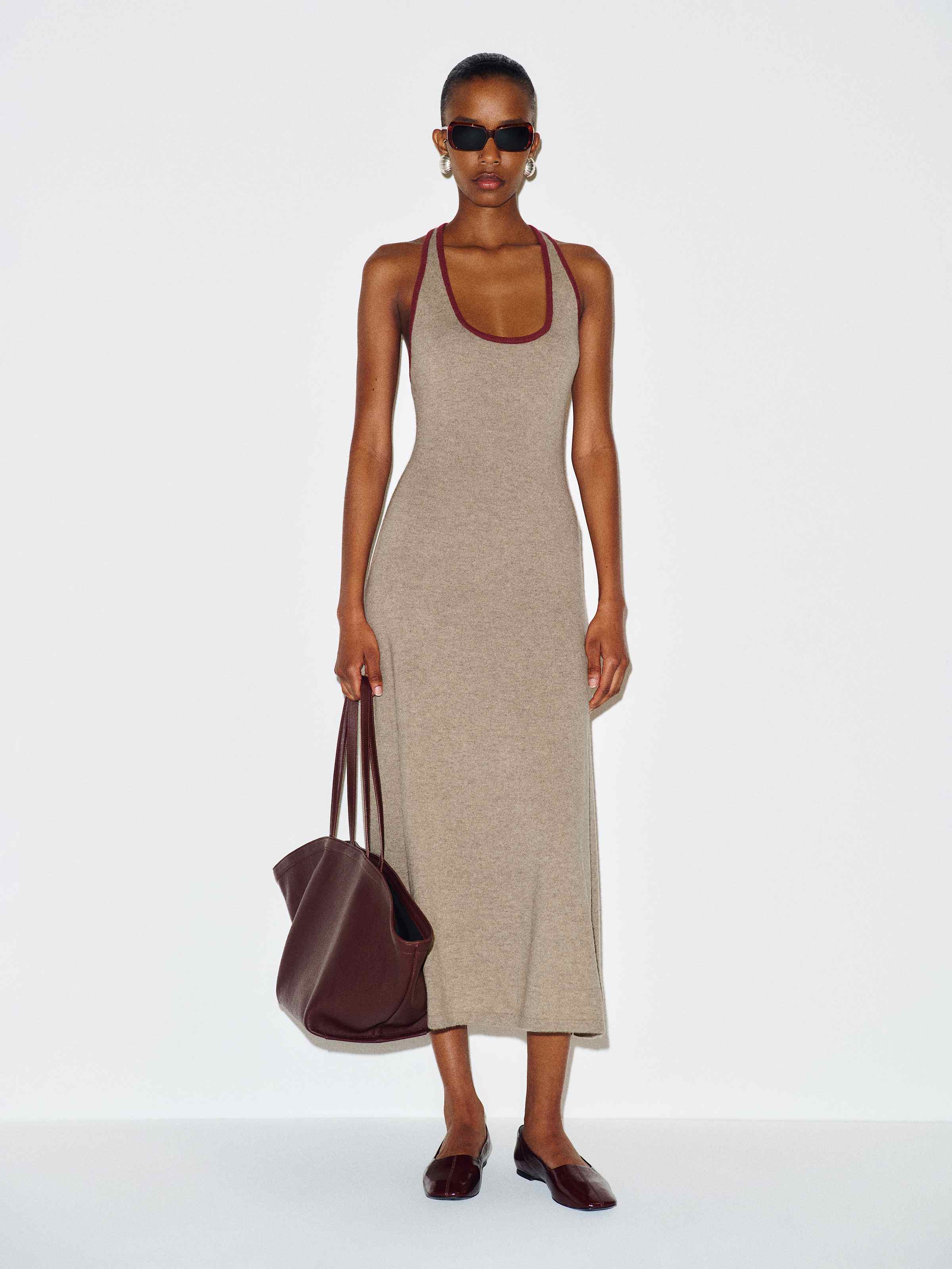 Mia Cashmere Halter Dress - thumbnail 2