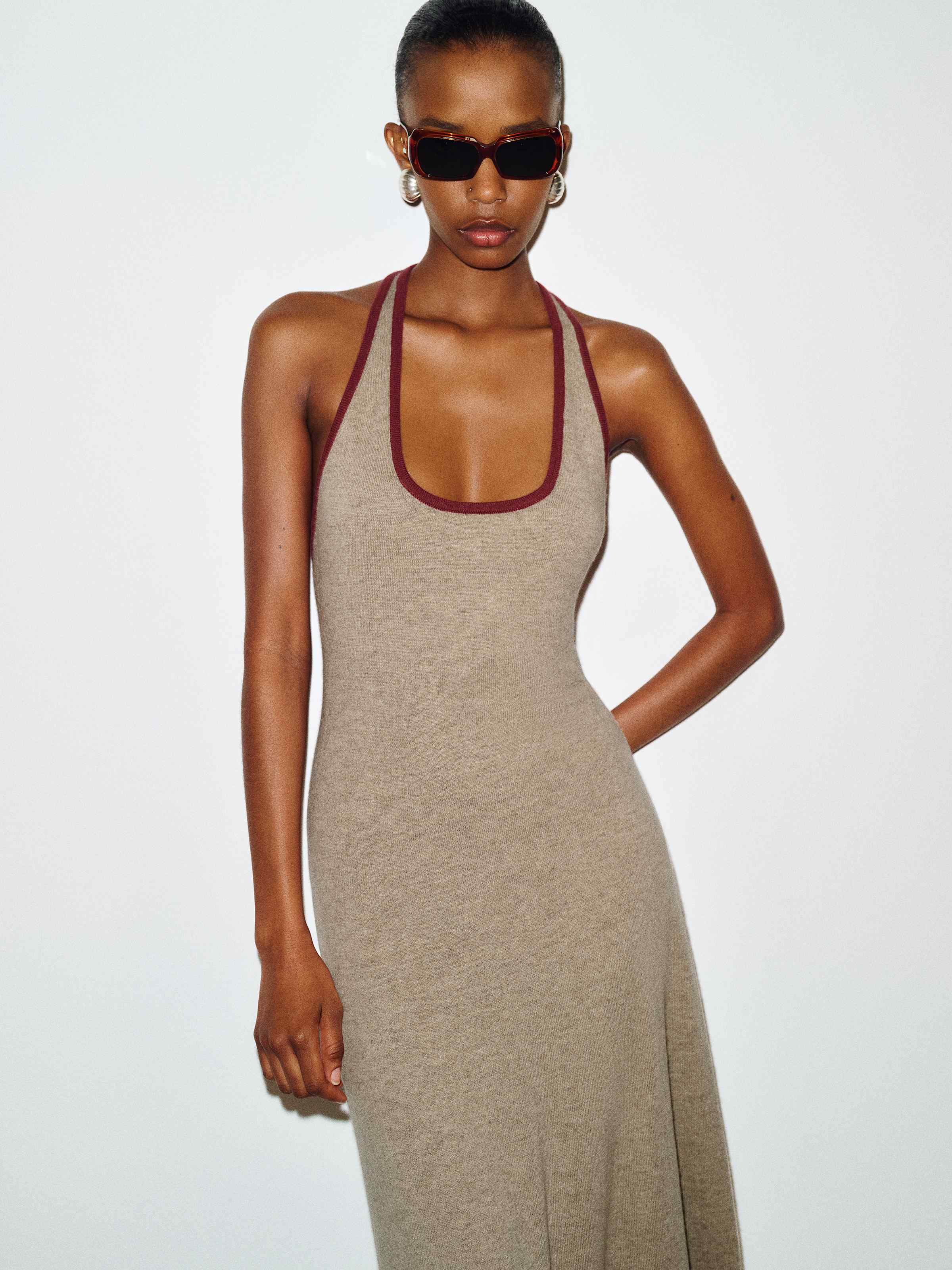 Mia Cashmere Halter Dress - thumbnail 4