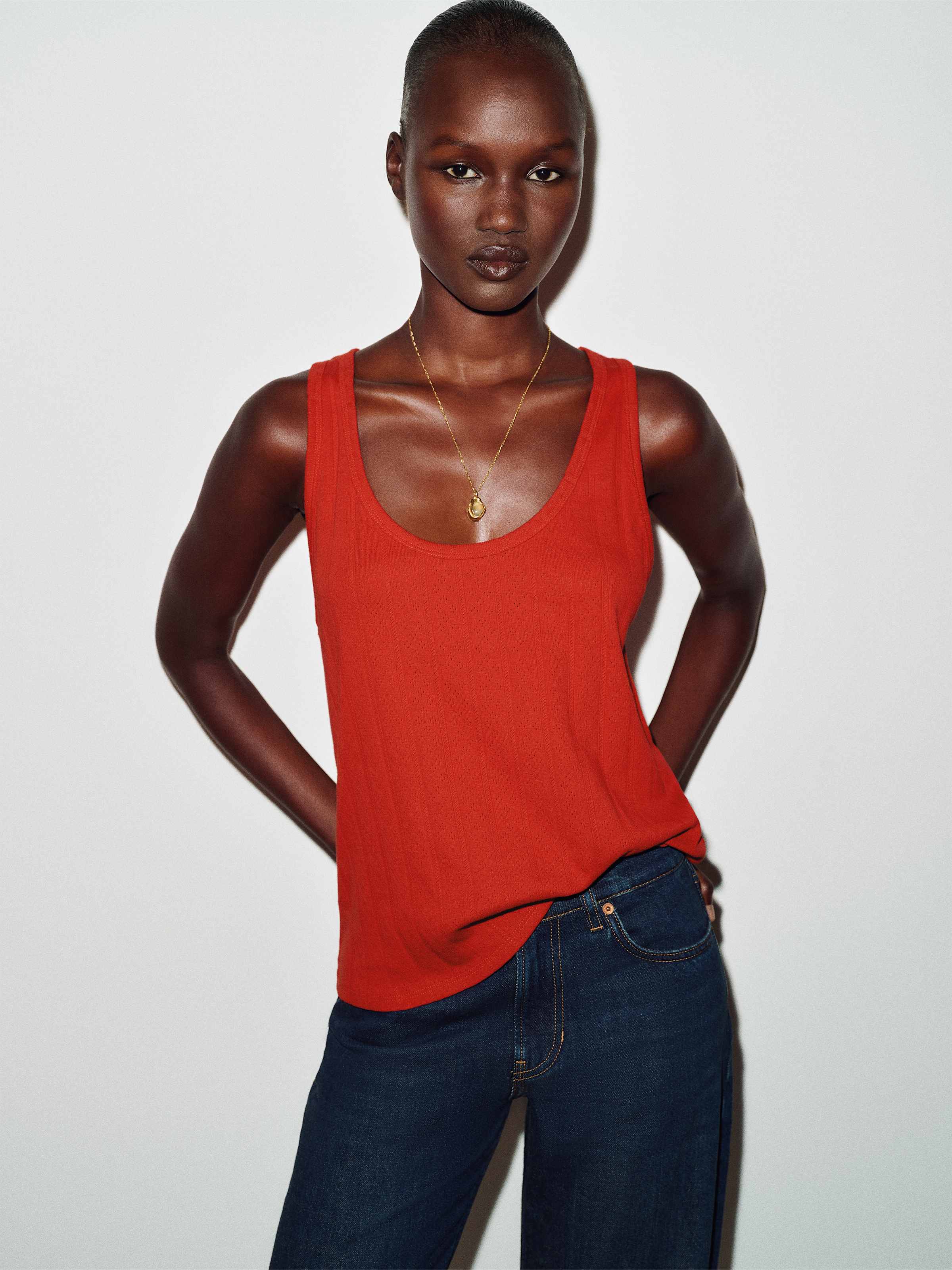 Eva Pointelle Knit Top - thumbnail 4