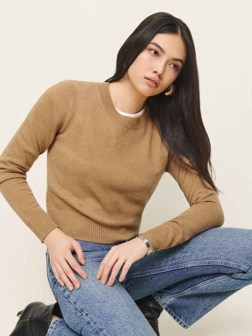 Dana Cashmere Crew Sweater
