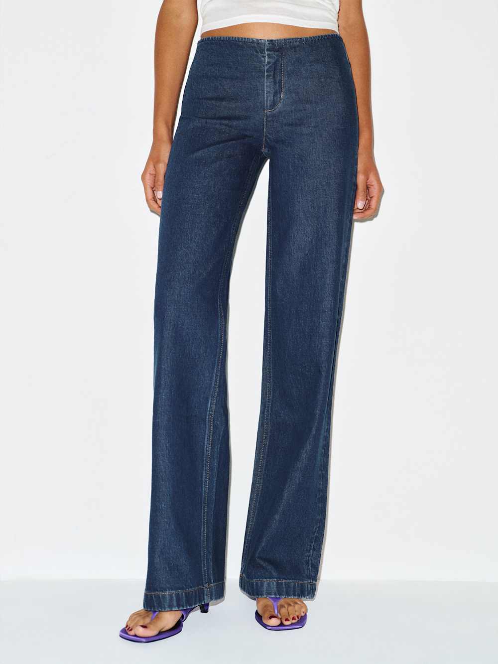 Talissa Stretch Low Rise Trouser Wide Leg Jeans