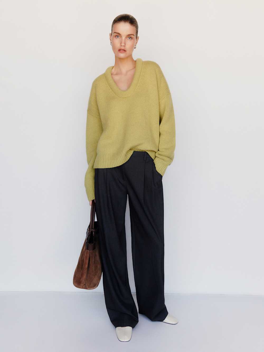 Jonie Cashmere Oversized Scoop Neck