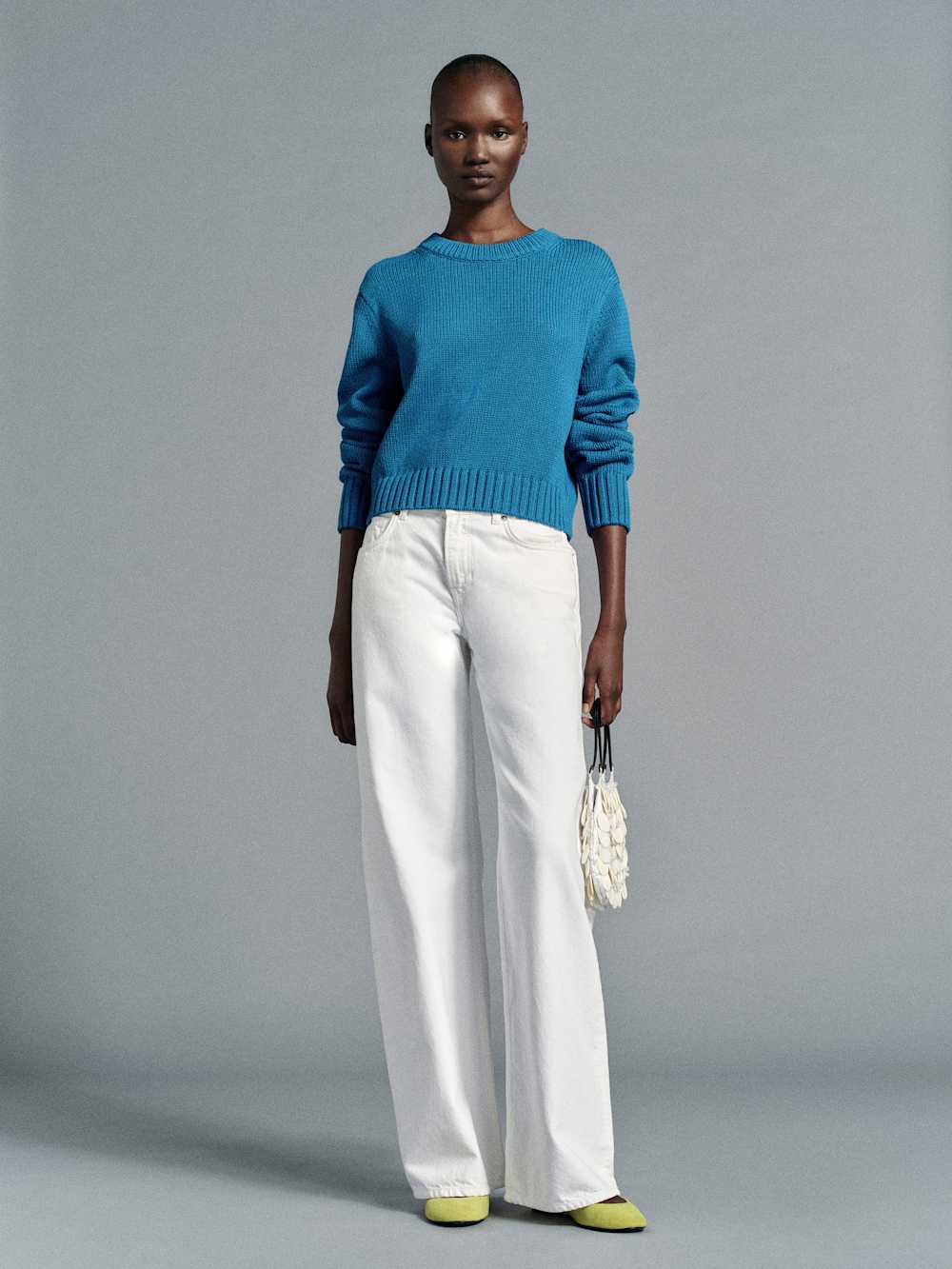 Eleni Cotton Crew Sweater