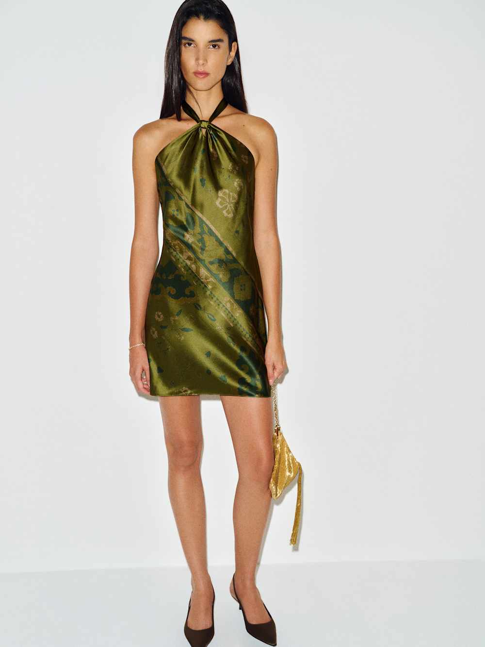 Opaline silk dress