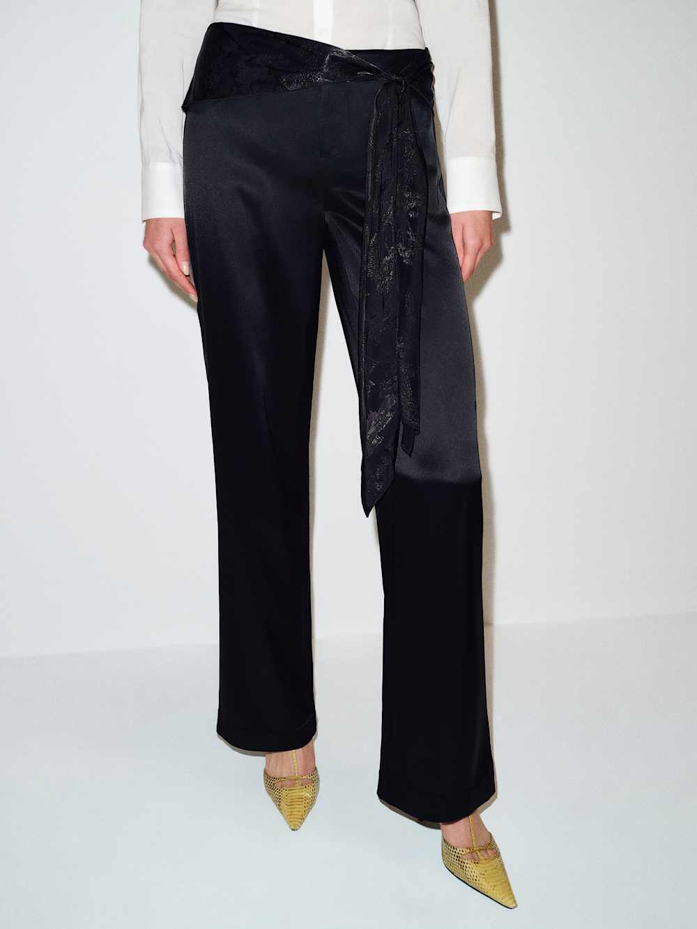 Mina Satin Tie Pant