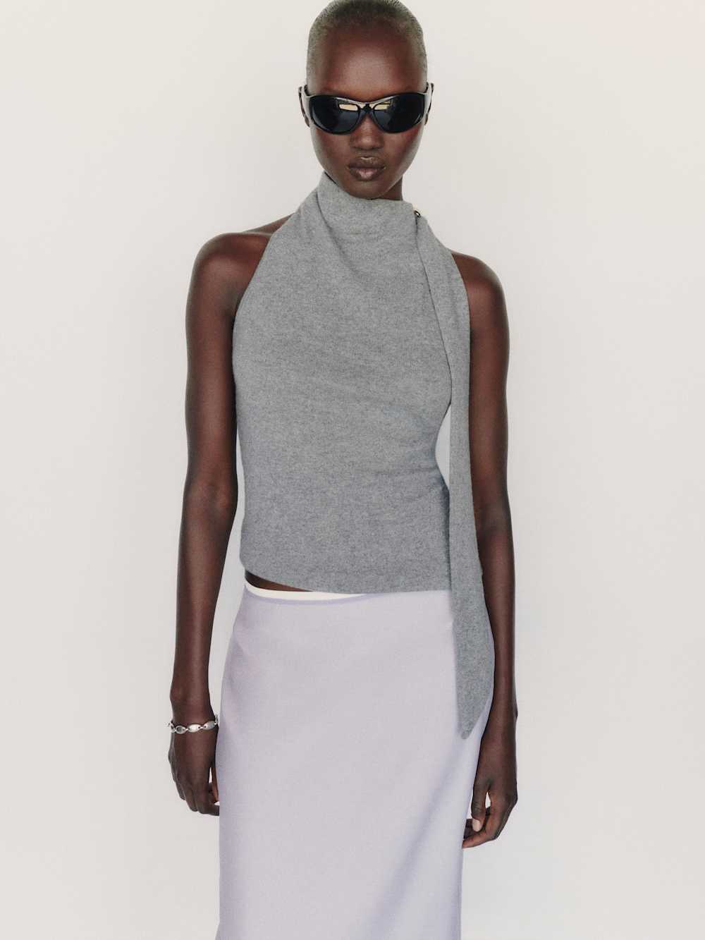 Sarah Cashmere Scarf Tank