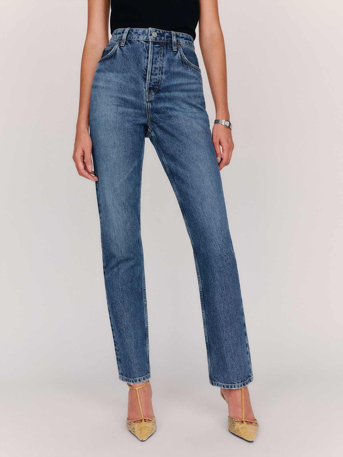 Cynthia High Rise Straight Cropped Jeans - thumbnail 3
