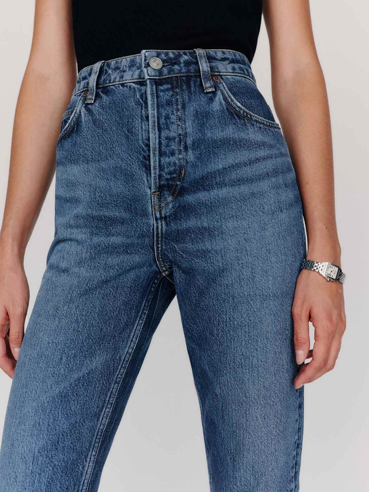 Cynthia High Rise Straight Cropped Jeans - thumbnail 5