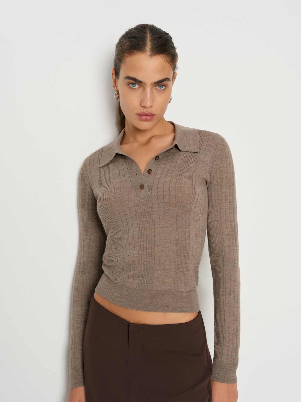 Hermia Regenerative Merino Polo - thumbnail 3