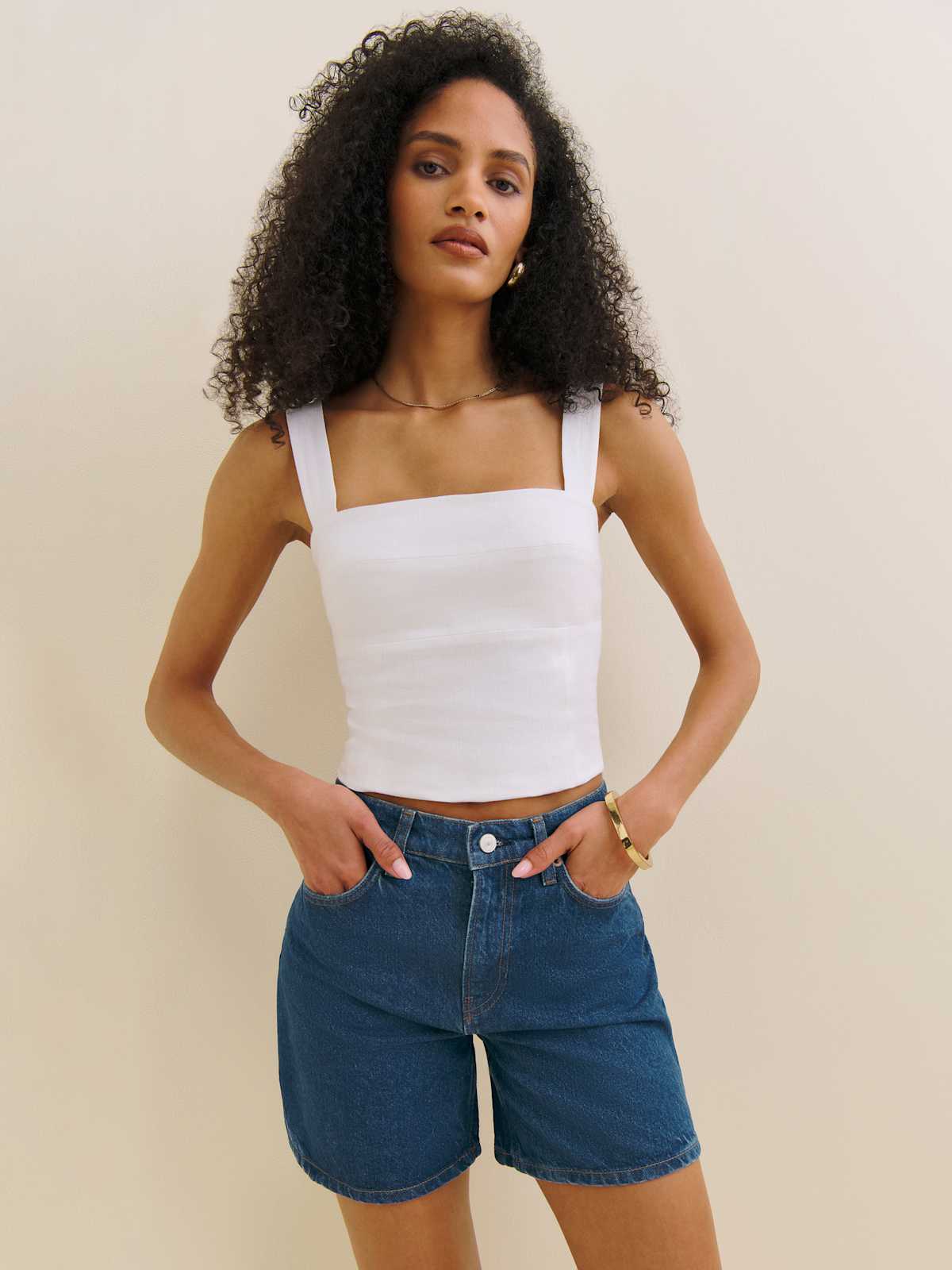 Raye Mid Rise 6” Jean Shorts - thumbnail 5