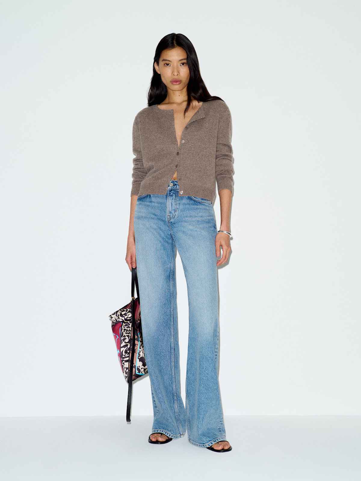 Clara Cashmere Crew Cardigan - thumbnail 3