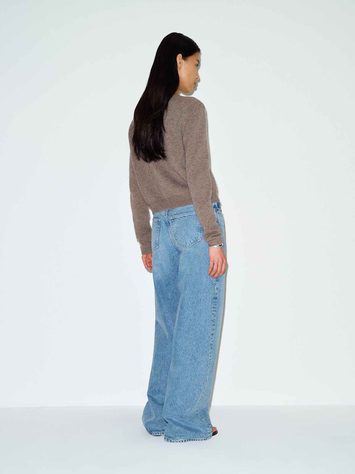 Clara Cashmere Crew Cardigan - thumbnail 5