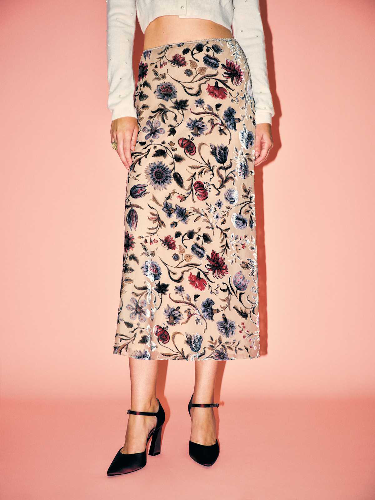 Layla Velvet Skirt - thumbnail 3