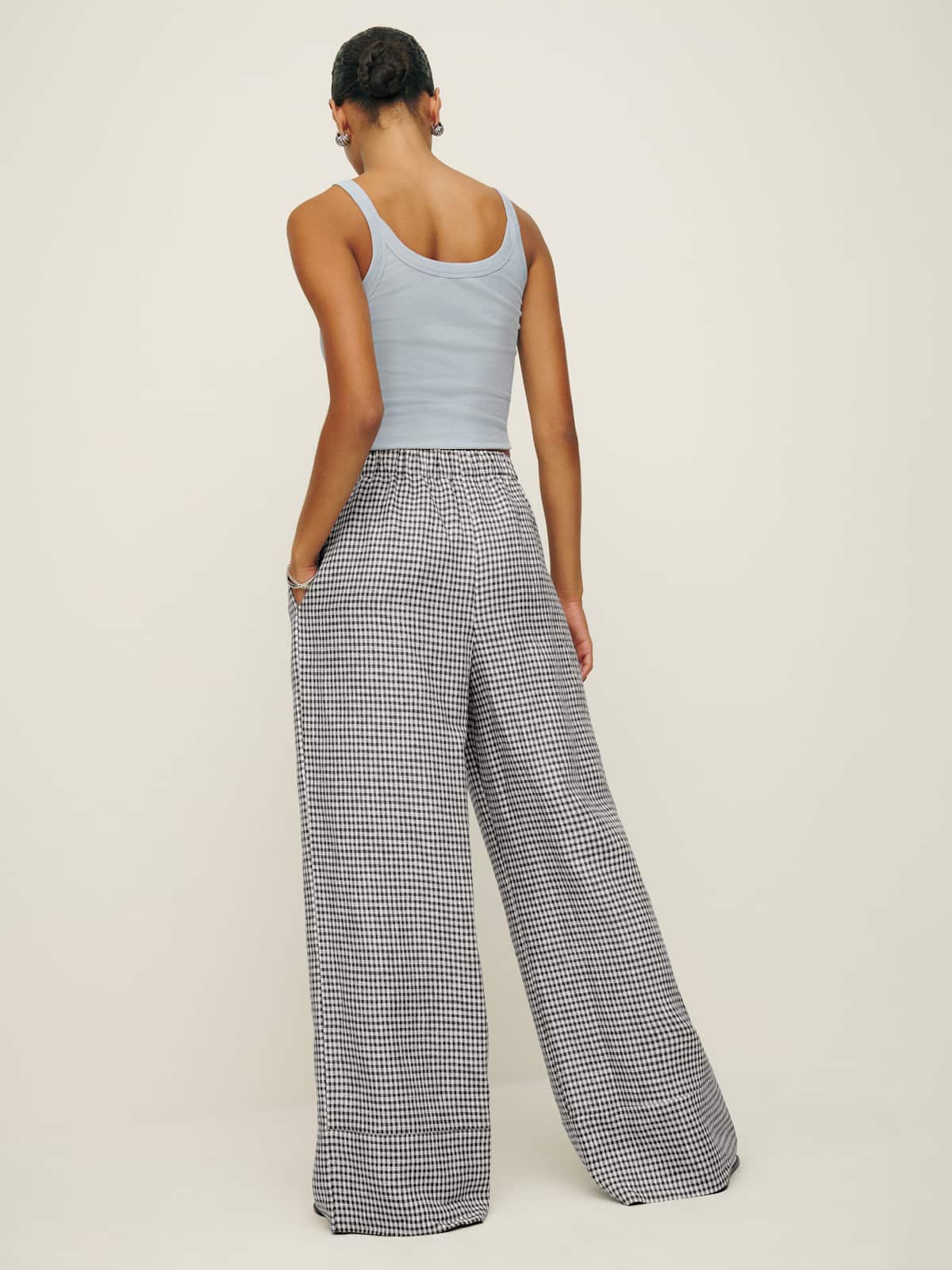Fernando Linen Wide Leg Pant - thumbnail 5