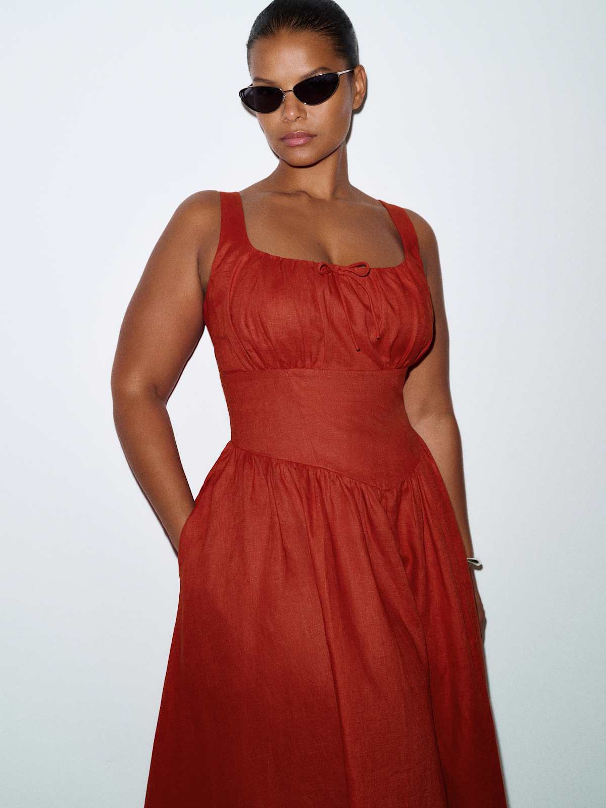Balia Linen Dress Es - thumbnail 3
