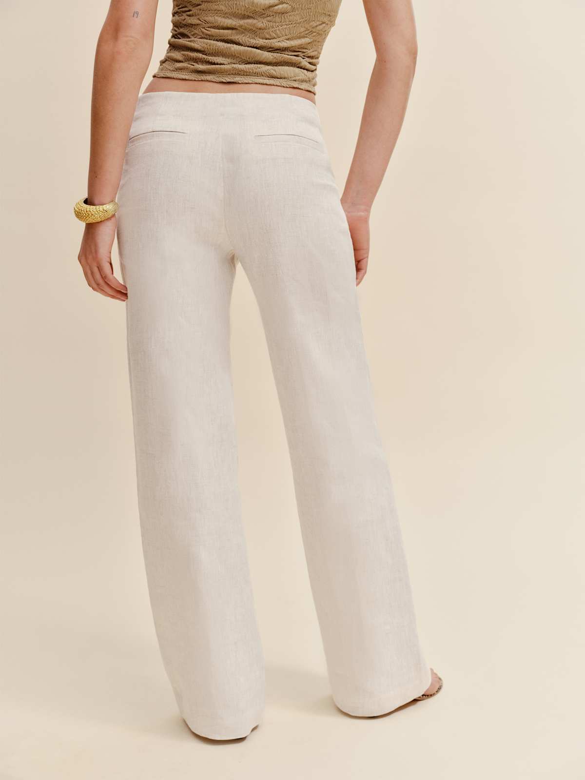 Vida Linen Low Rise Pant - thumbnail 5