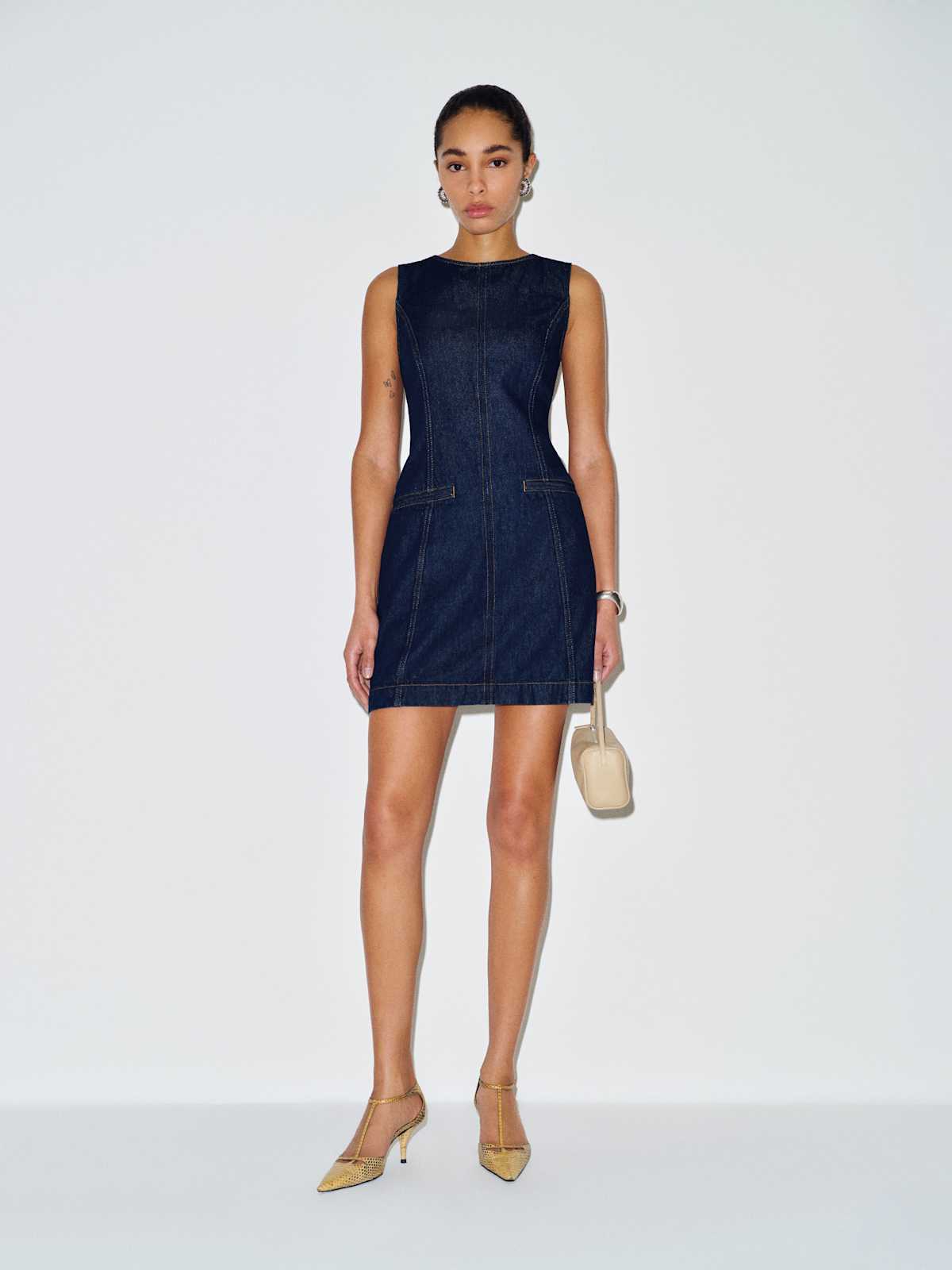 Citron Denim Mini Dress