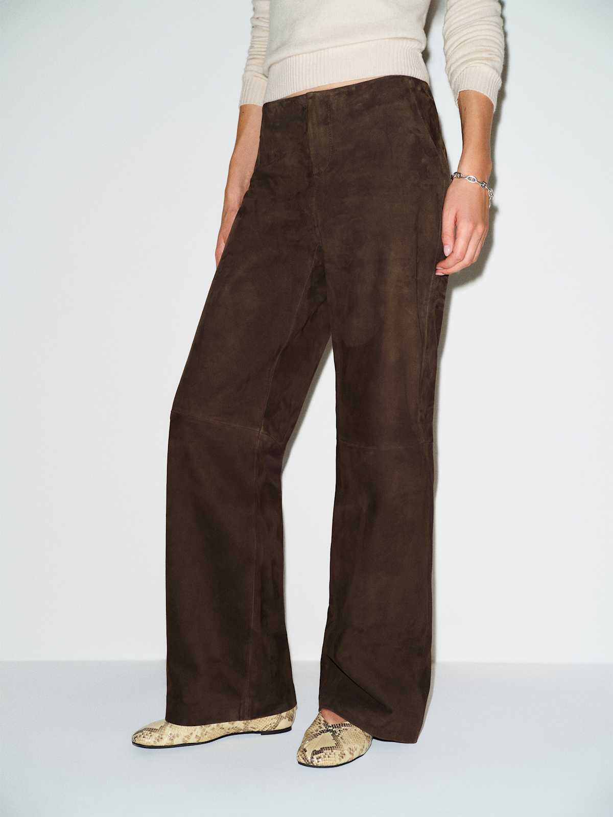 Veda Vida Low Rise Leather Pant - thumbnail 3