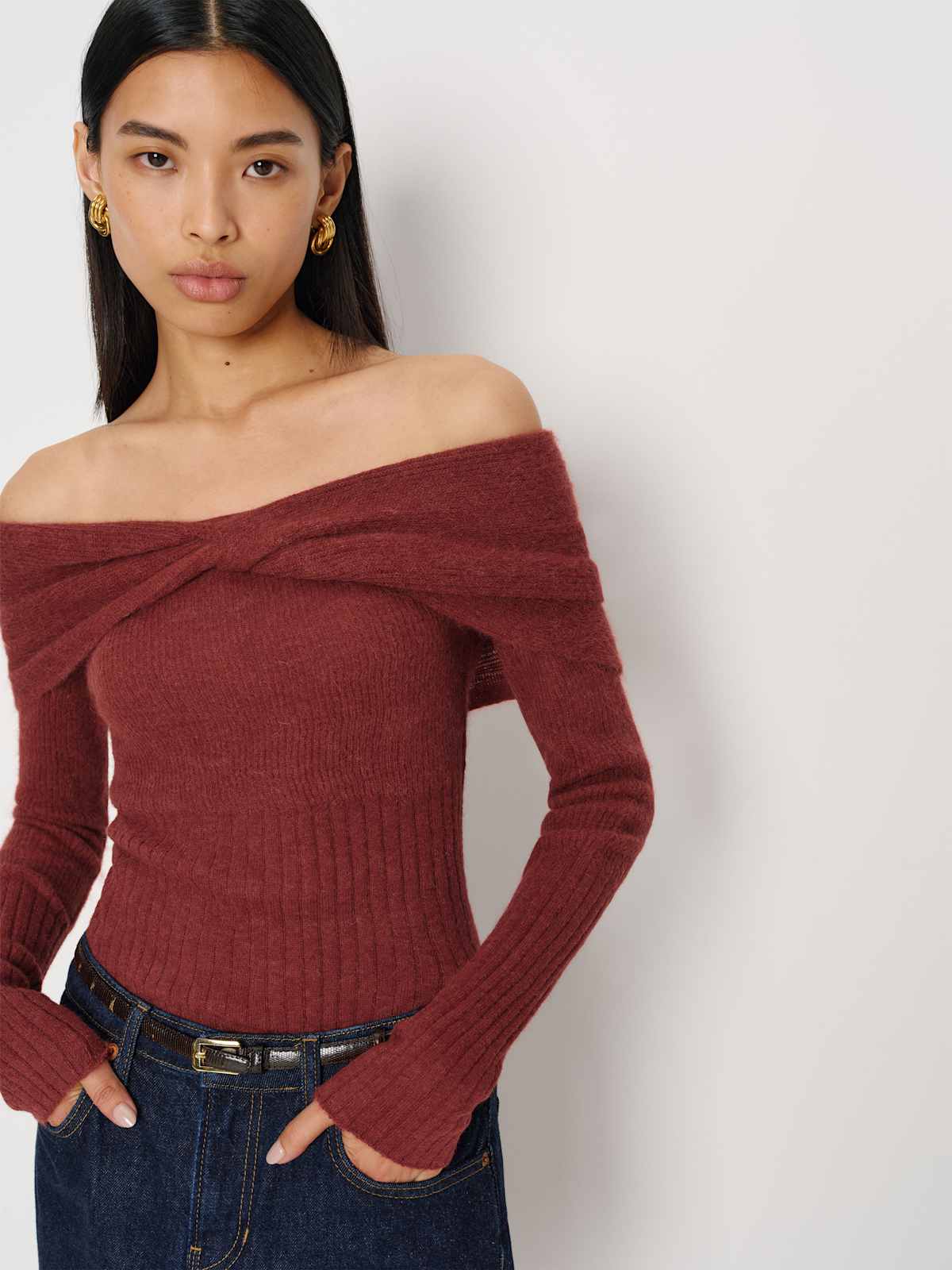 Florie Twist Front Sweater - thumbnail 5