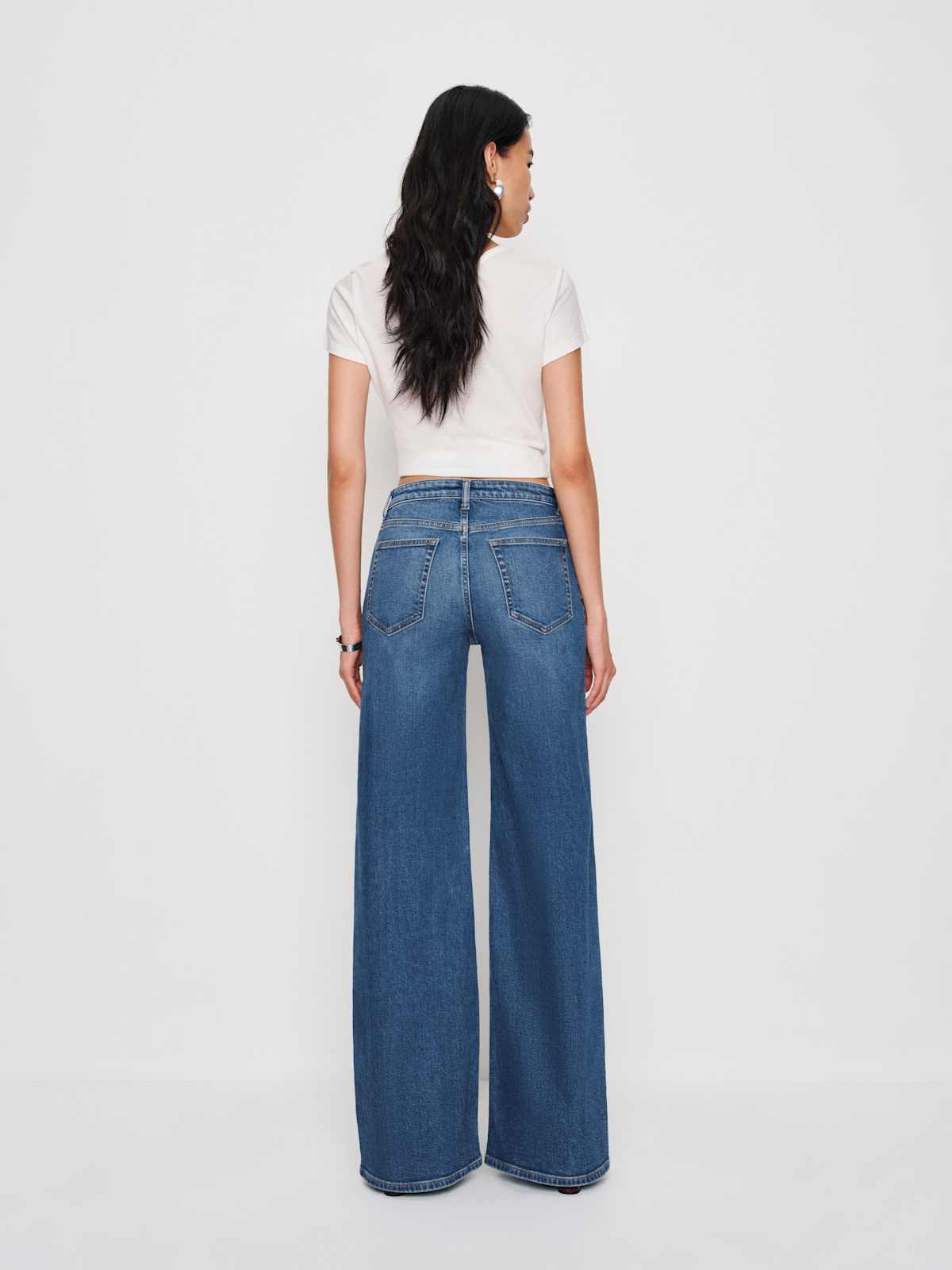 Greta Super Stretch Low Rise Wide Leg Jeans - thumbnail 7