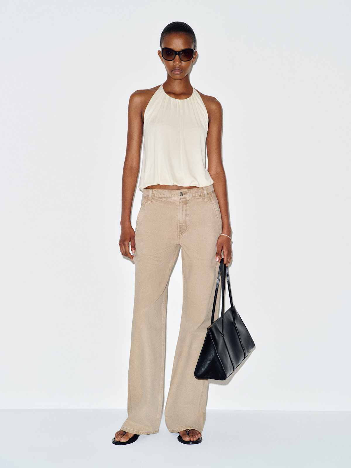 Diego Mid Rise Baggy Utility Jeans