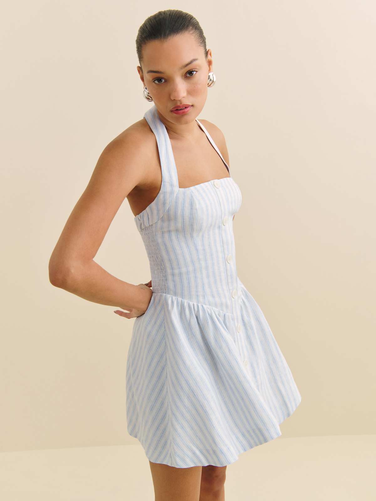 Mariela Linen Dress - thumbnail 9