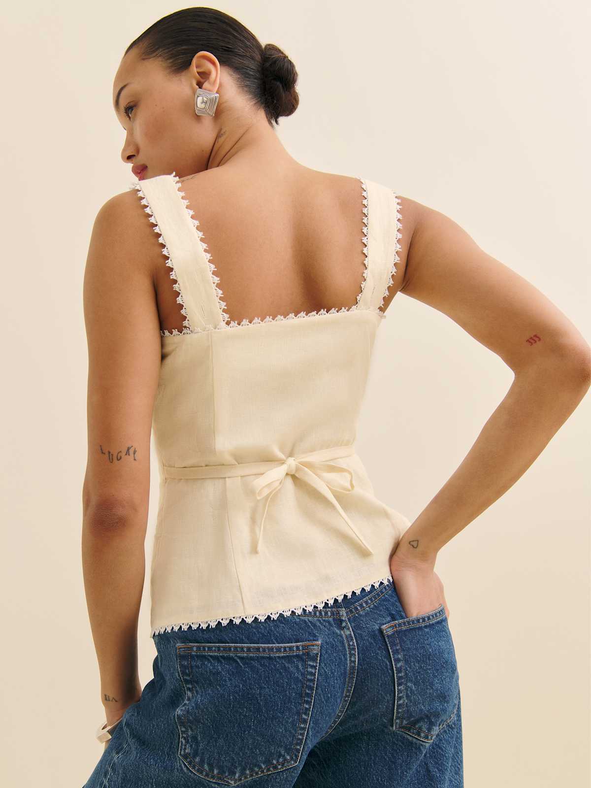 Viola Linen Top - thumbnail 9