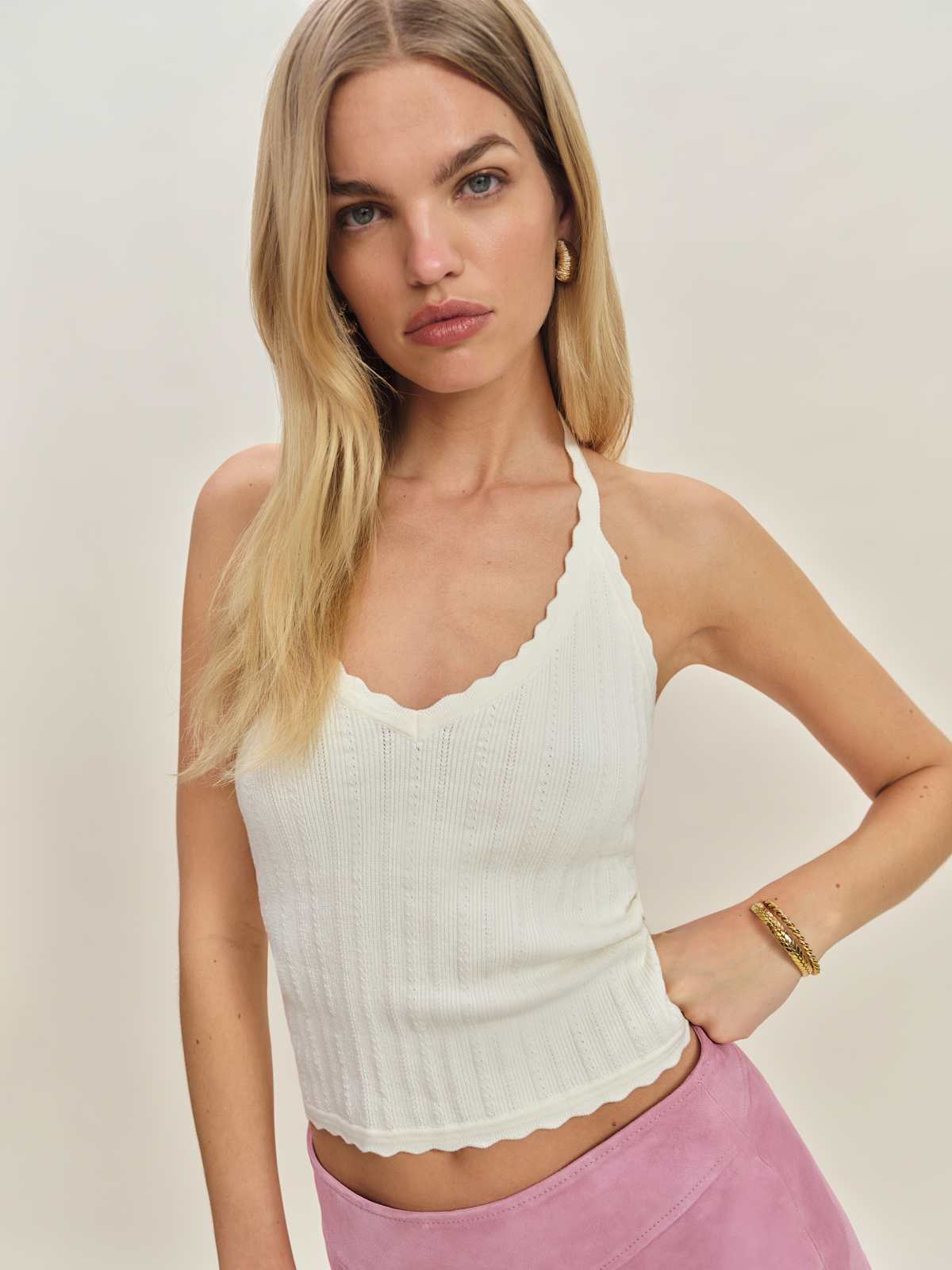 Christina Cotton Sweater Tank - thumbnail 3