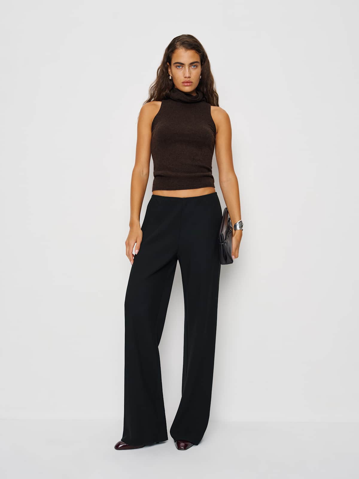 Marcy Cashmere Turtleneck Tank - thumbnail 3