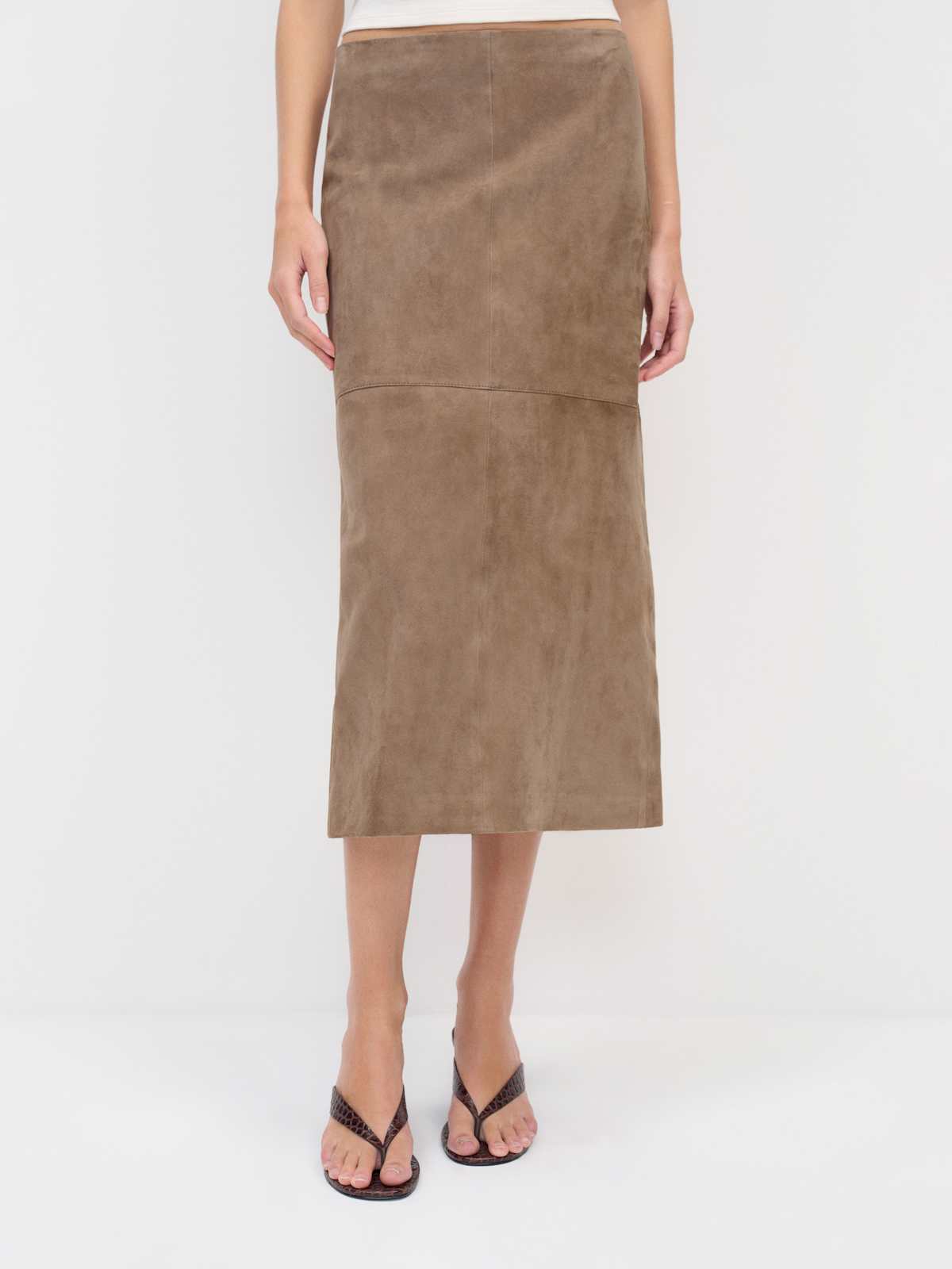 Veda Cole Low Waist Leather Maxi Skirt - thumbnail 5