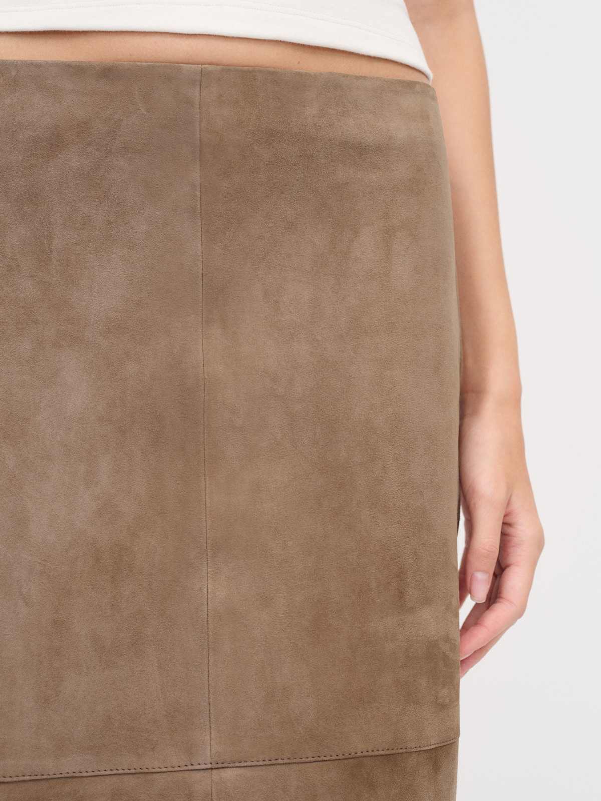 Veda Cole Low Waist Leather Maxi Skirt - thumbnail 7